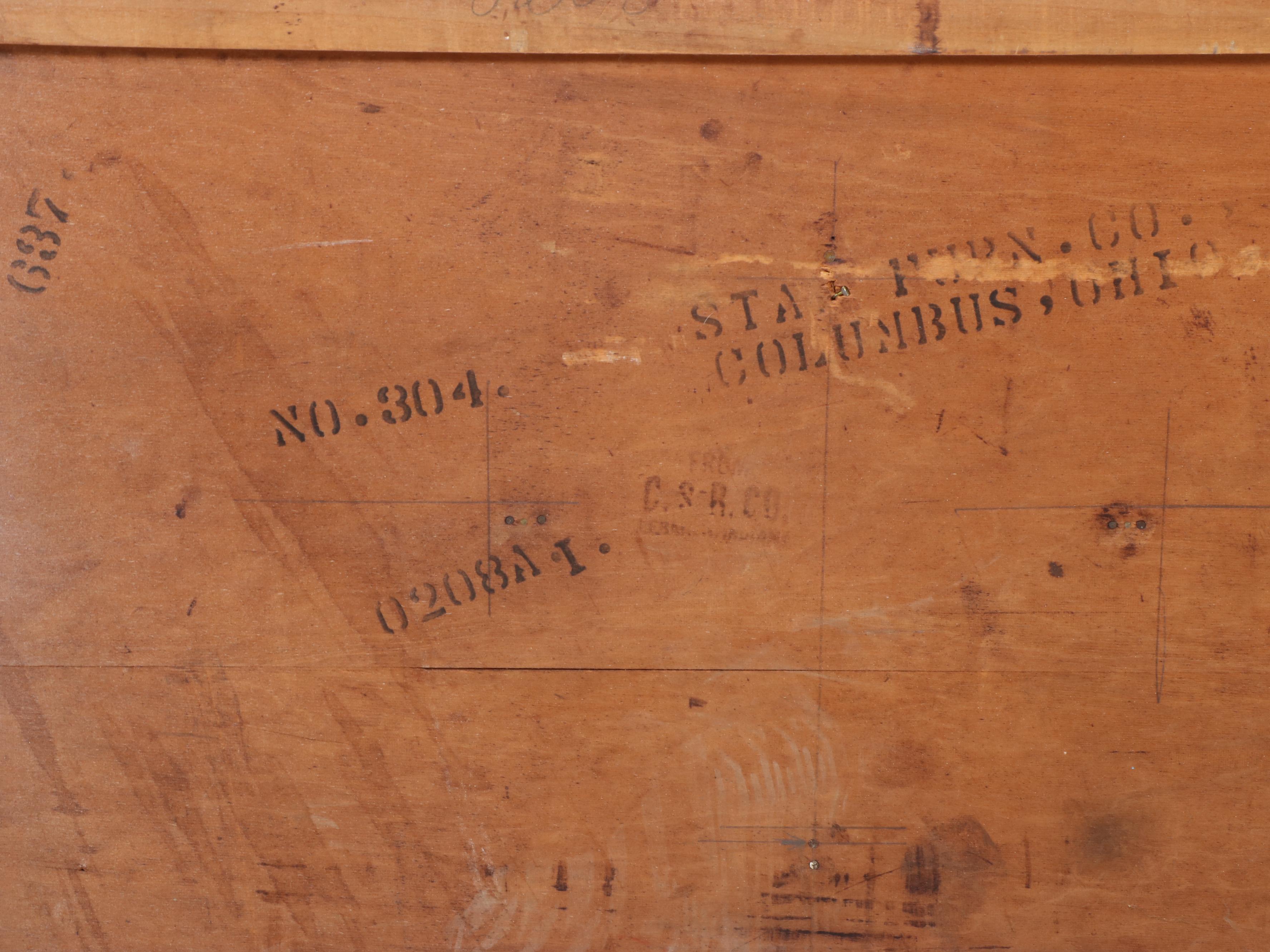 Art Deco White-Painted and Enamel-Top Kitchen Cabinet, circa 1930
