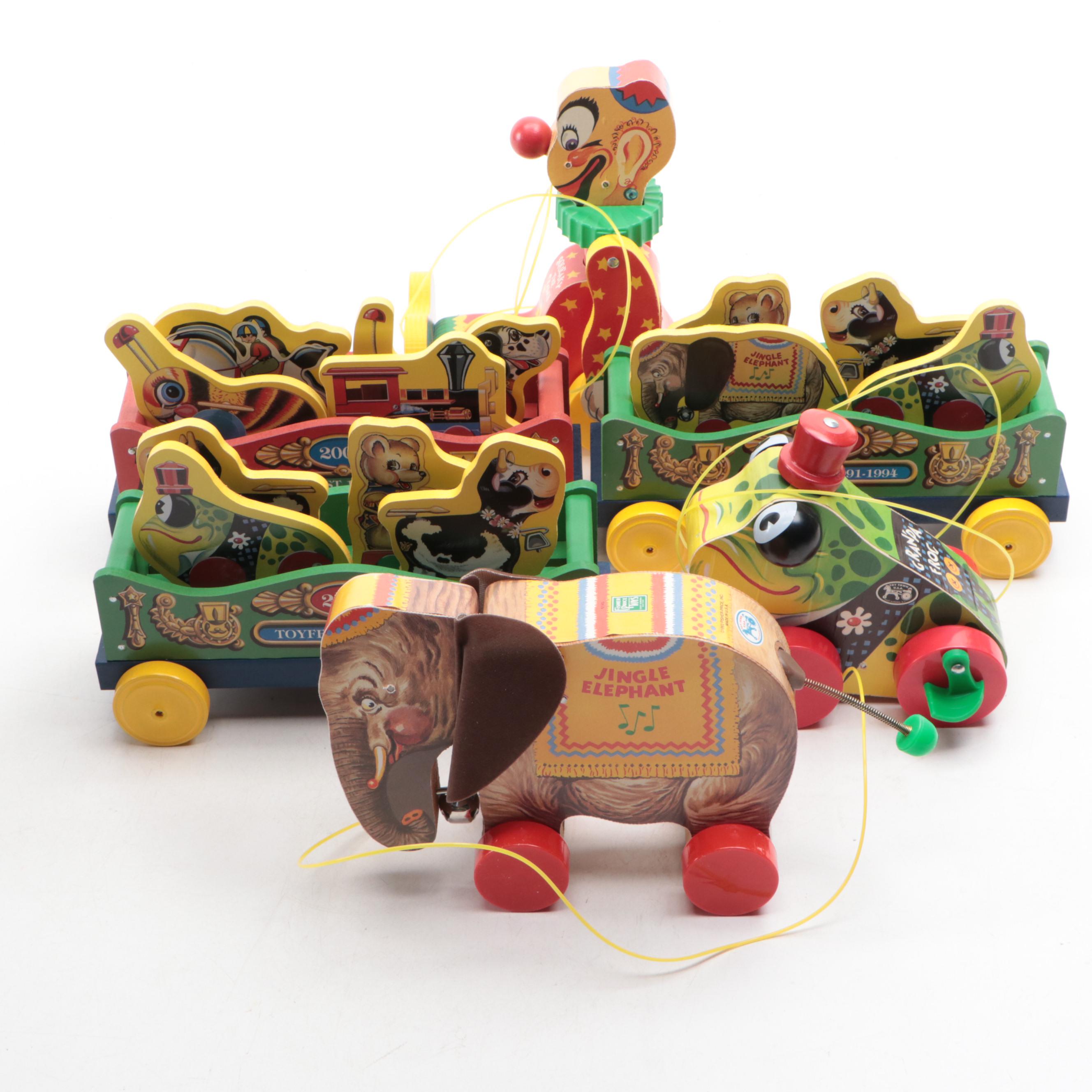 Fisher-Price "Jingle Elephant," "Squeaky the Clown" and More Wooden Toys