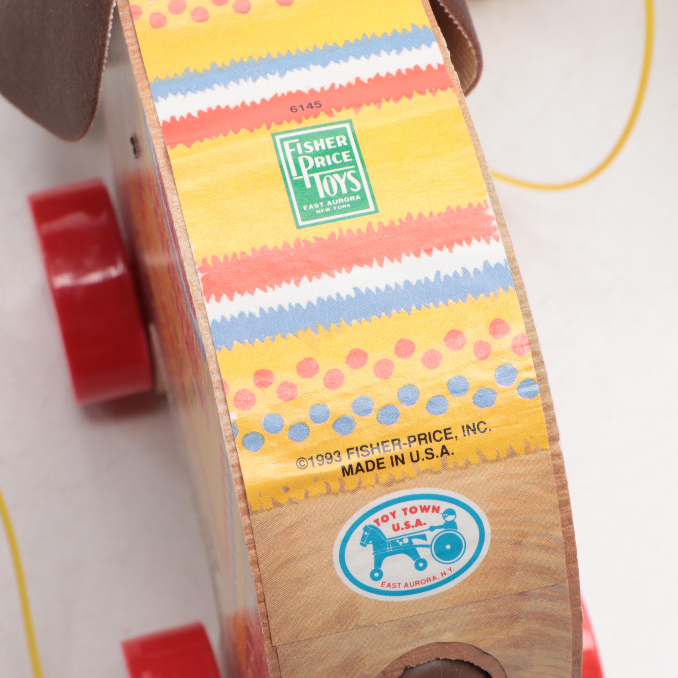 Fisher-Price "Jingle Elephant," "Squeaky the Clown" and More Wooden Toys