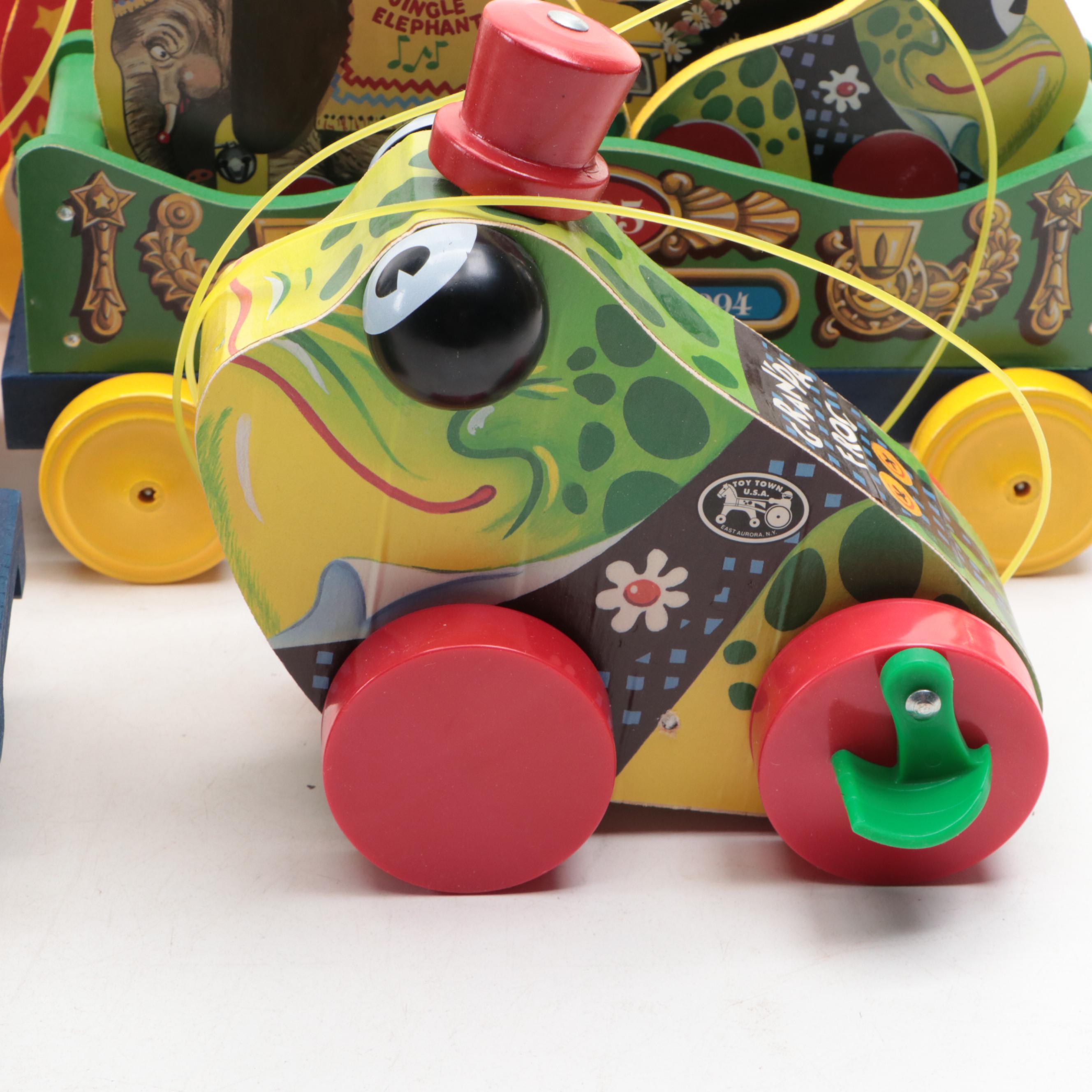 Fisher-Price "Jingle Elephant," "Squeaky the Clown" and More Wooden Toys