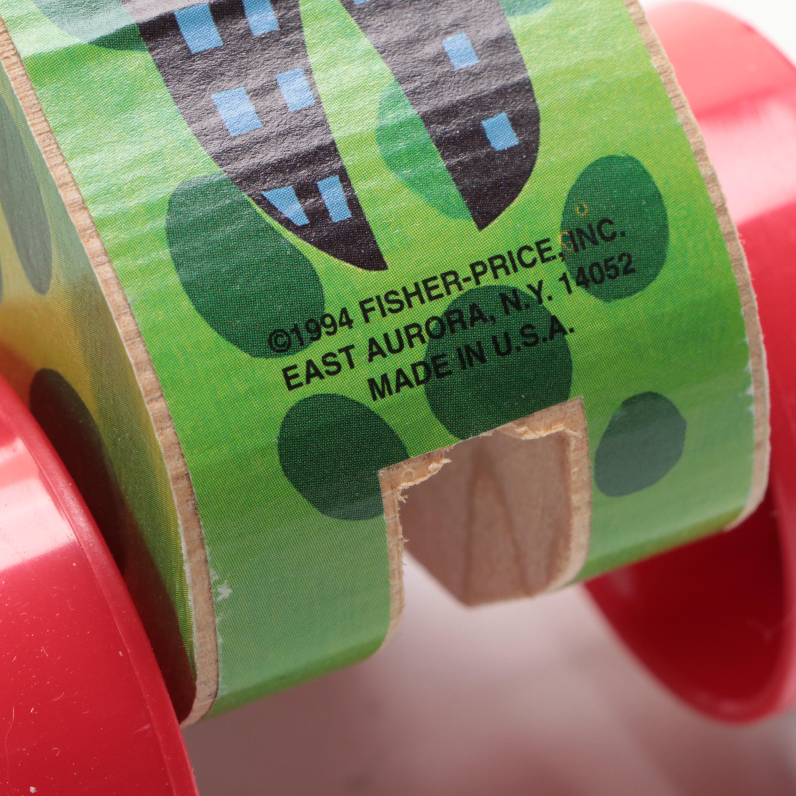 Fisher-Price "Jingle Elephant," "Squeaky the Clown" and More Wooden Toys
