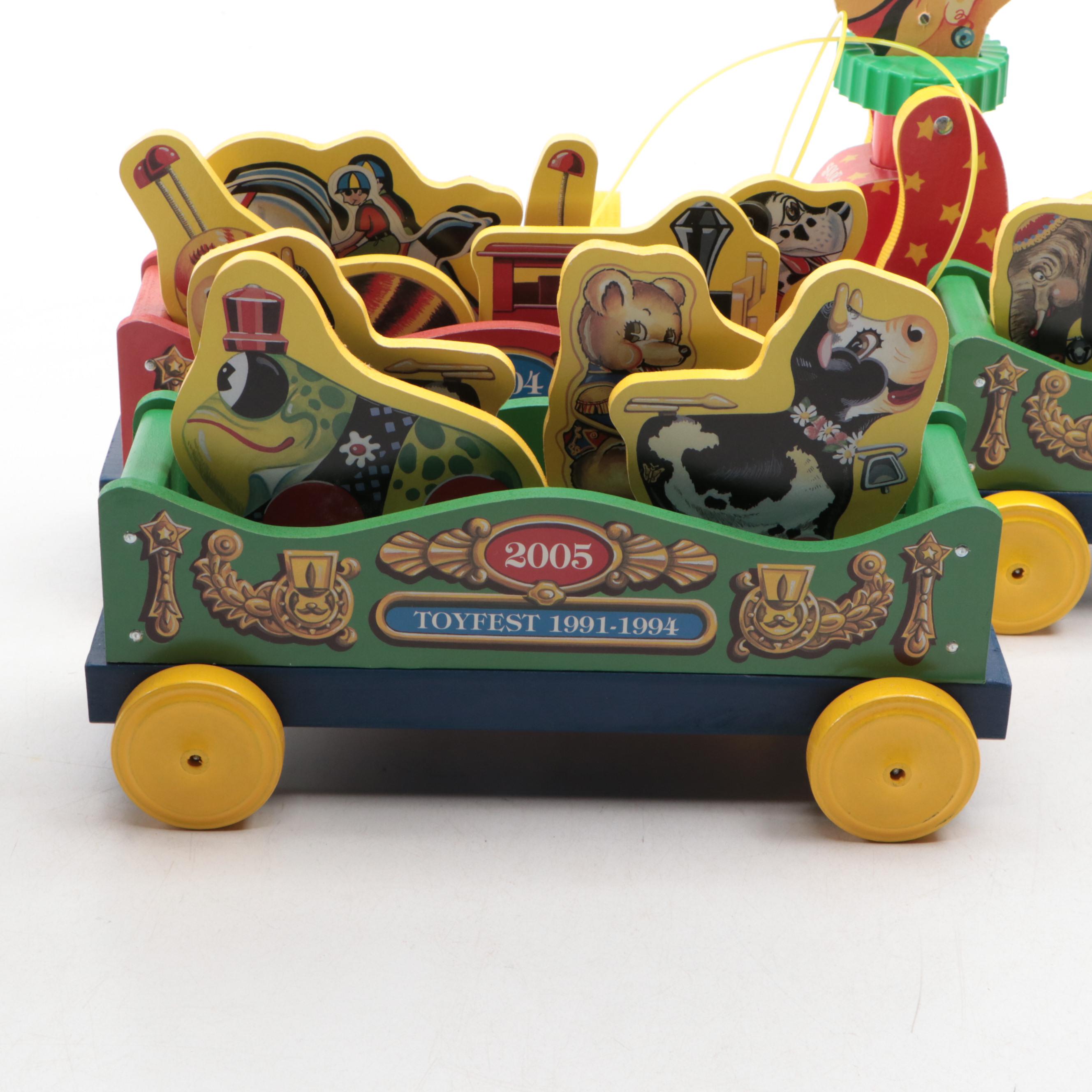 Fisher-Price "Jingle Elephant," "Squeaky the Clown" and More Wooden Toys