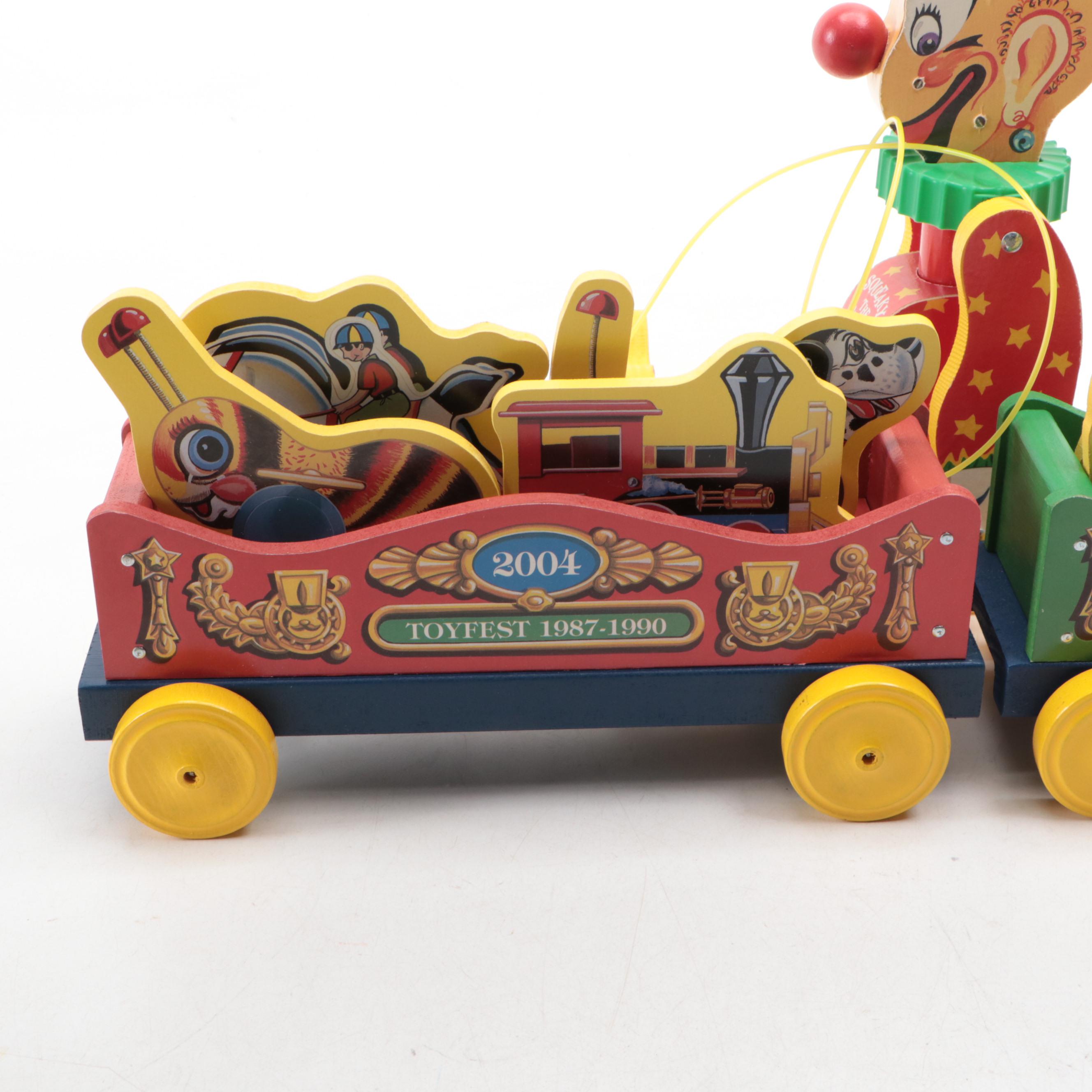 Fisher-Price "Jingle Elephant," "Squeaky the Clown" and More Wooden Toys