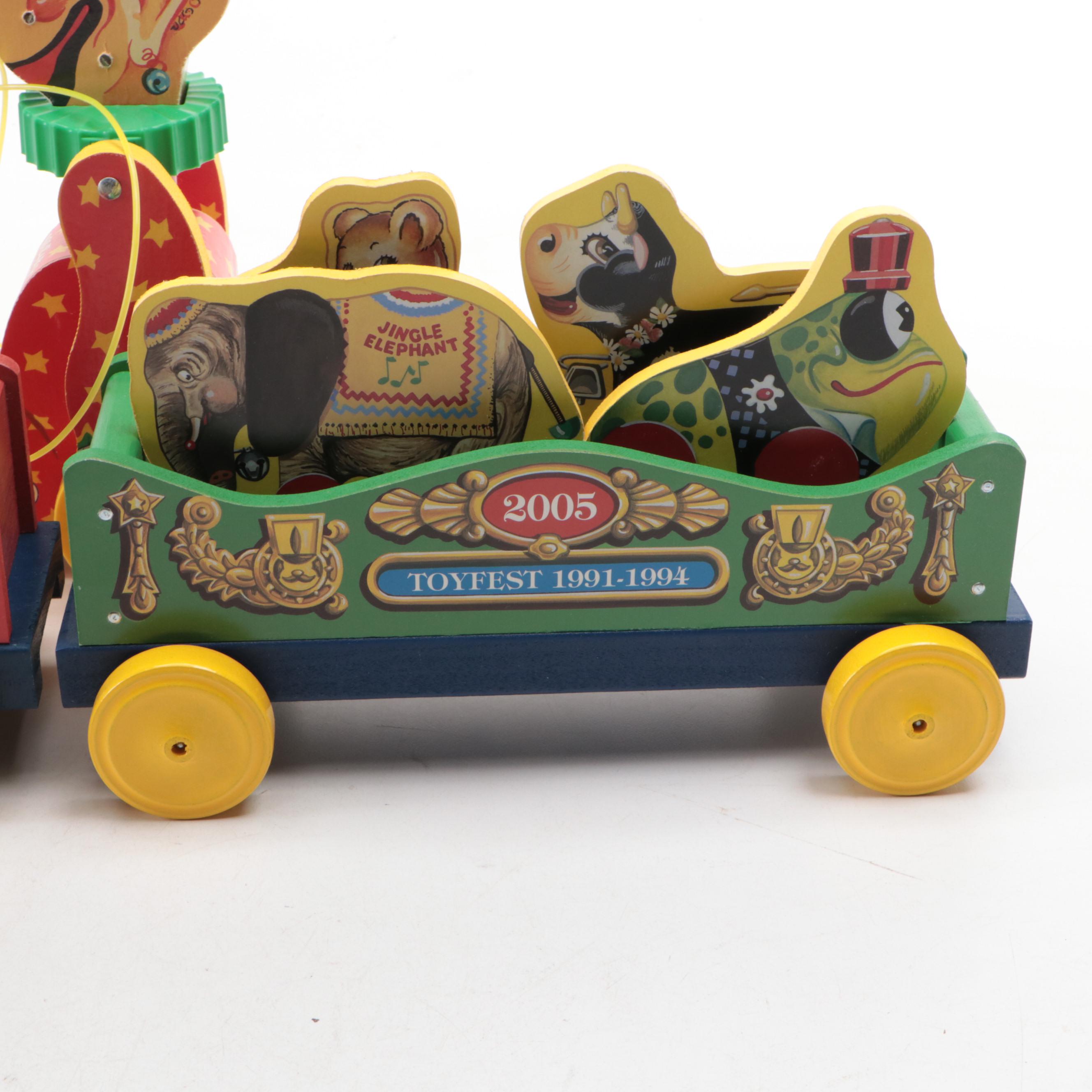 Fisher-Price "Jingle Elephant," "Squeaky the Clown" and More Wooden Toys