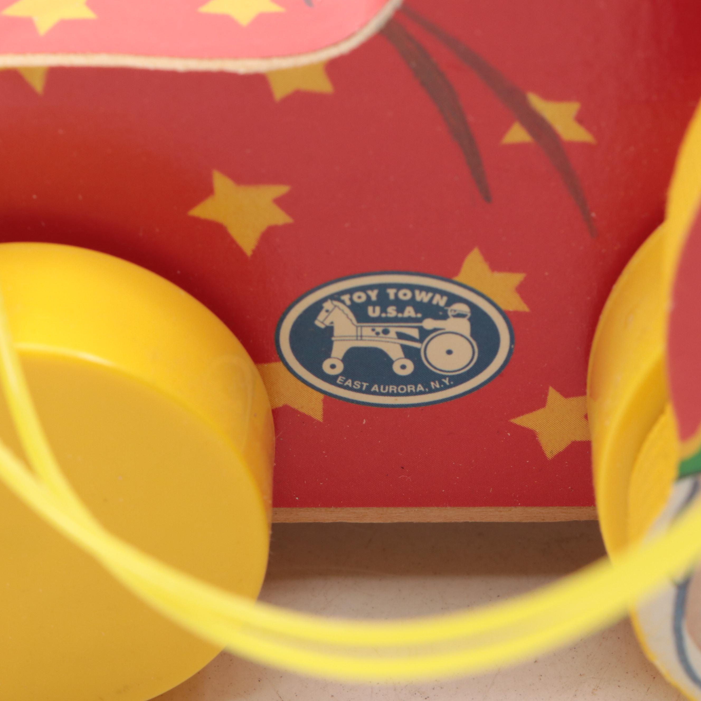 Fisher-Price "Jingle Elephant," "Squeaky the Clown" and More Wooden Toys