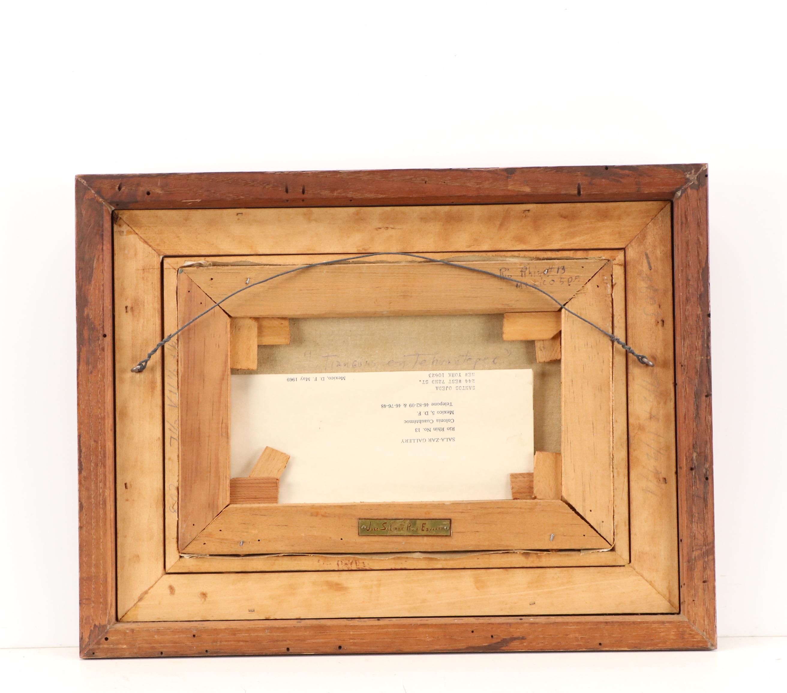 José Salazar Ruiz Esparza Abstract Non-Objective Oil Painting, 1966