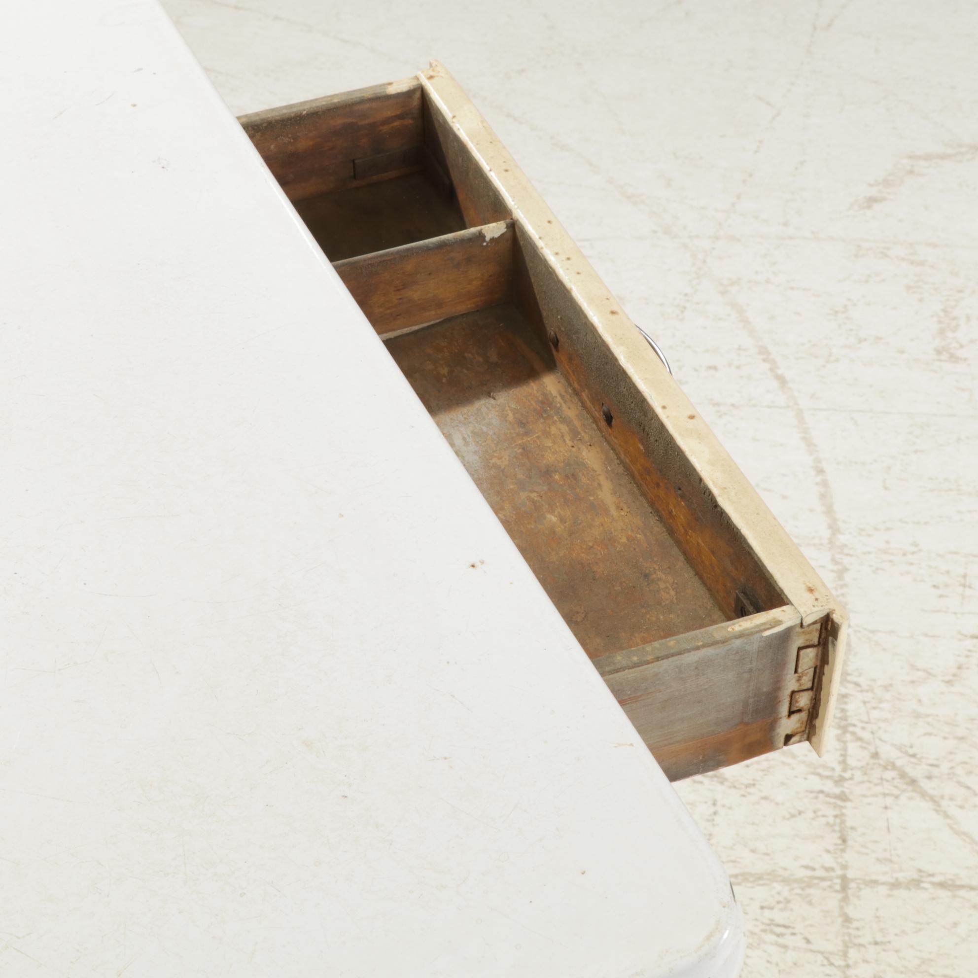 Mutschler Brothers "PortaBill" Work Table with Enamel Tabletop, Mid 20th Century