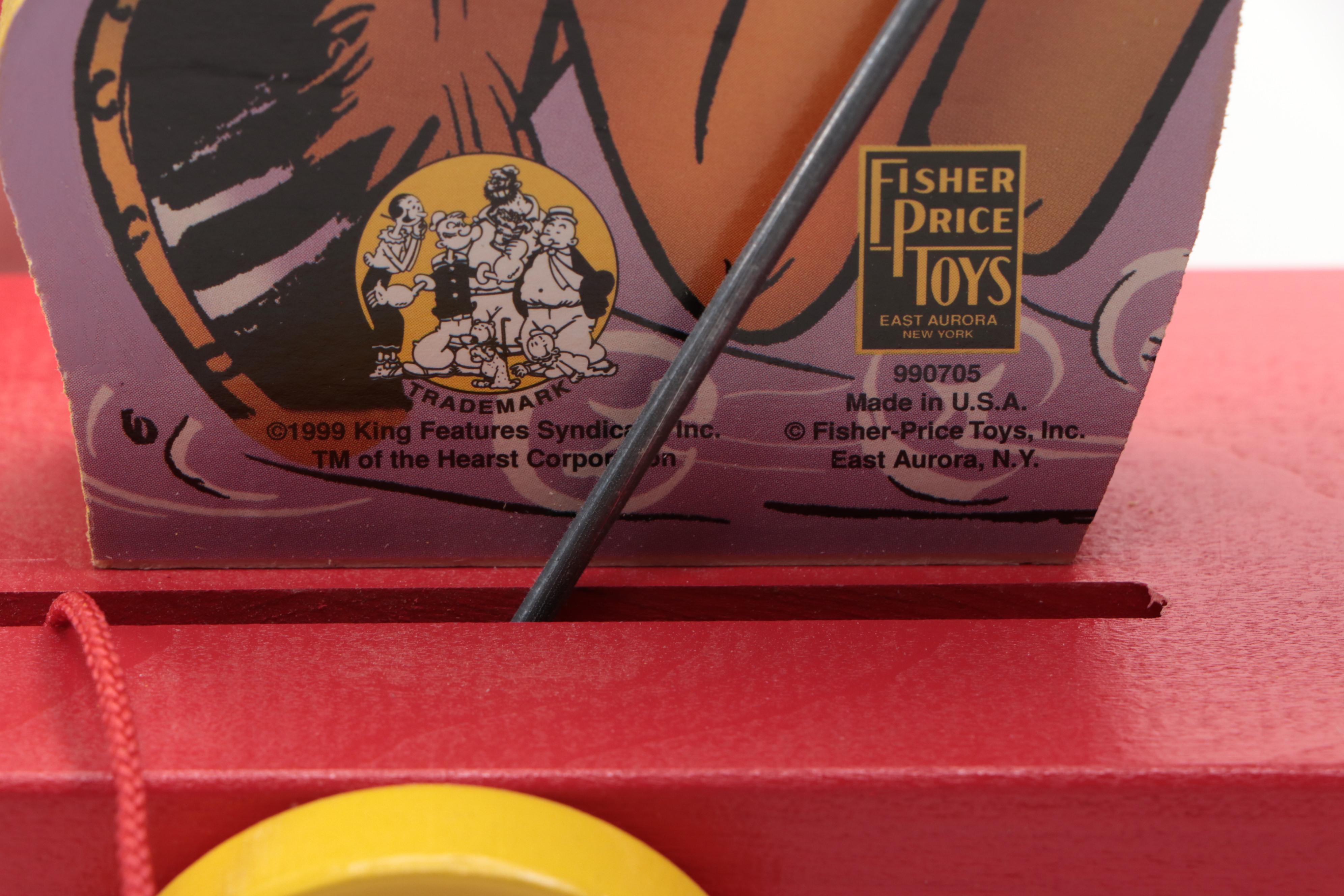 Fisher-Price "Popeye Cowboy" Pull Toys with View-Master Stereoscope