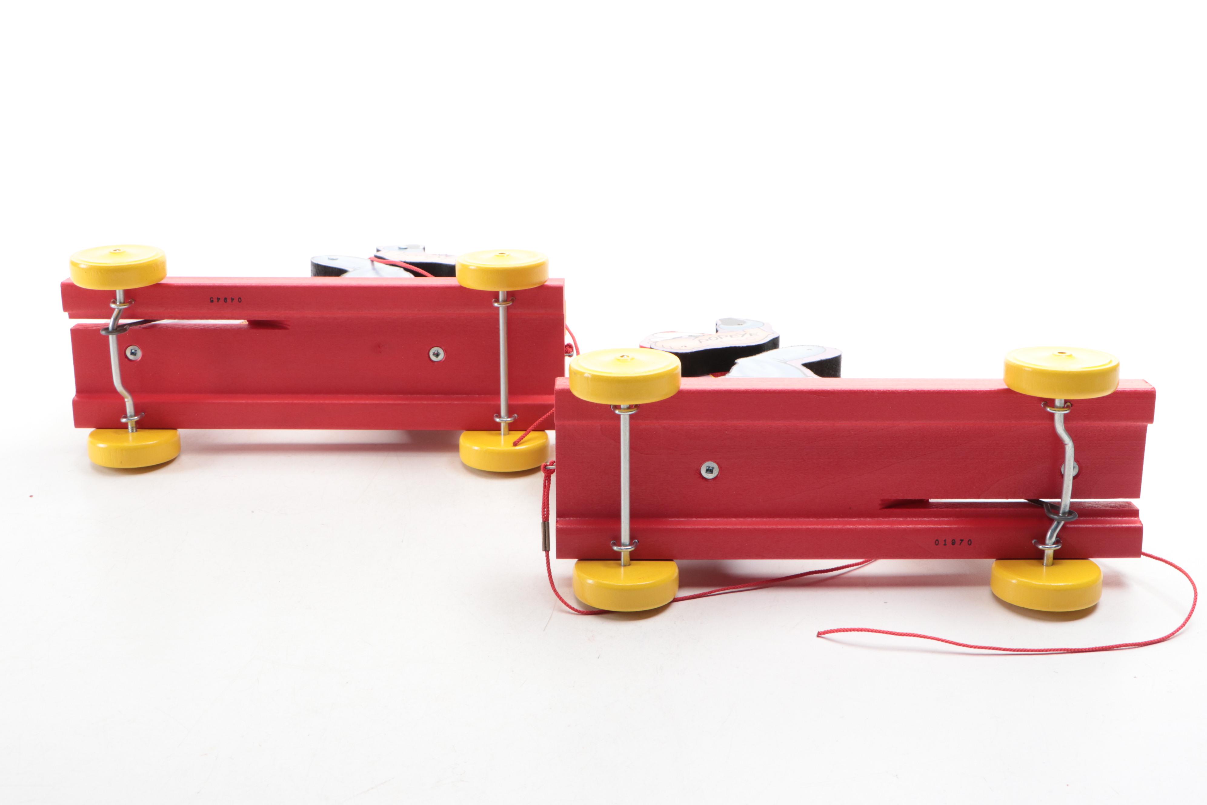 Fisher-Price "Popeye Cowboy" Pull Toys with View-Master Stereoscope