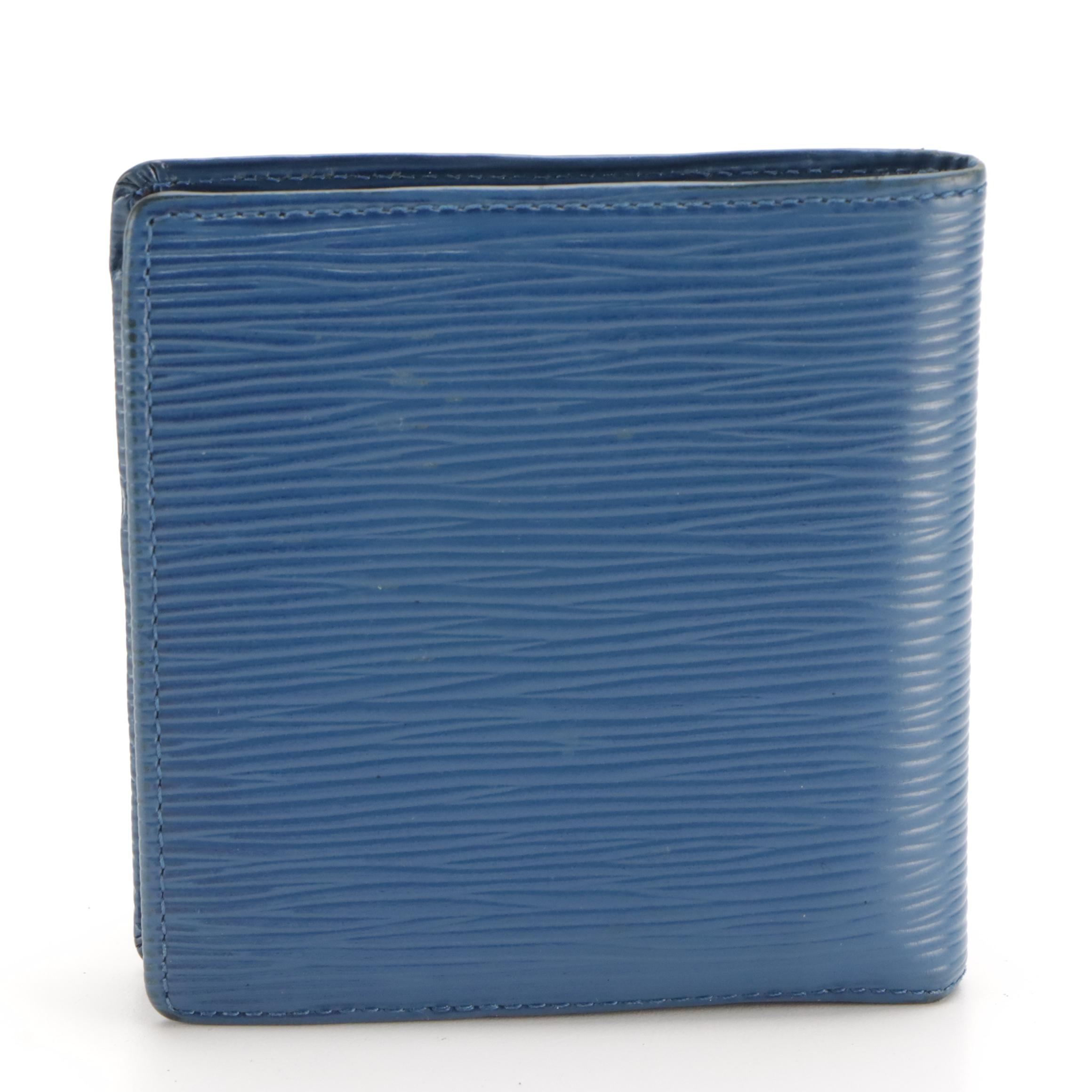 Louis Vuitton Marco Bifold Wallet in Toledo Blue Epi Leather