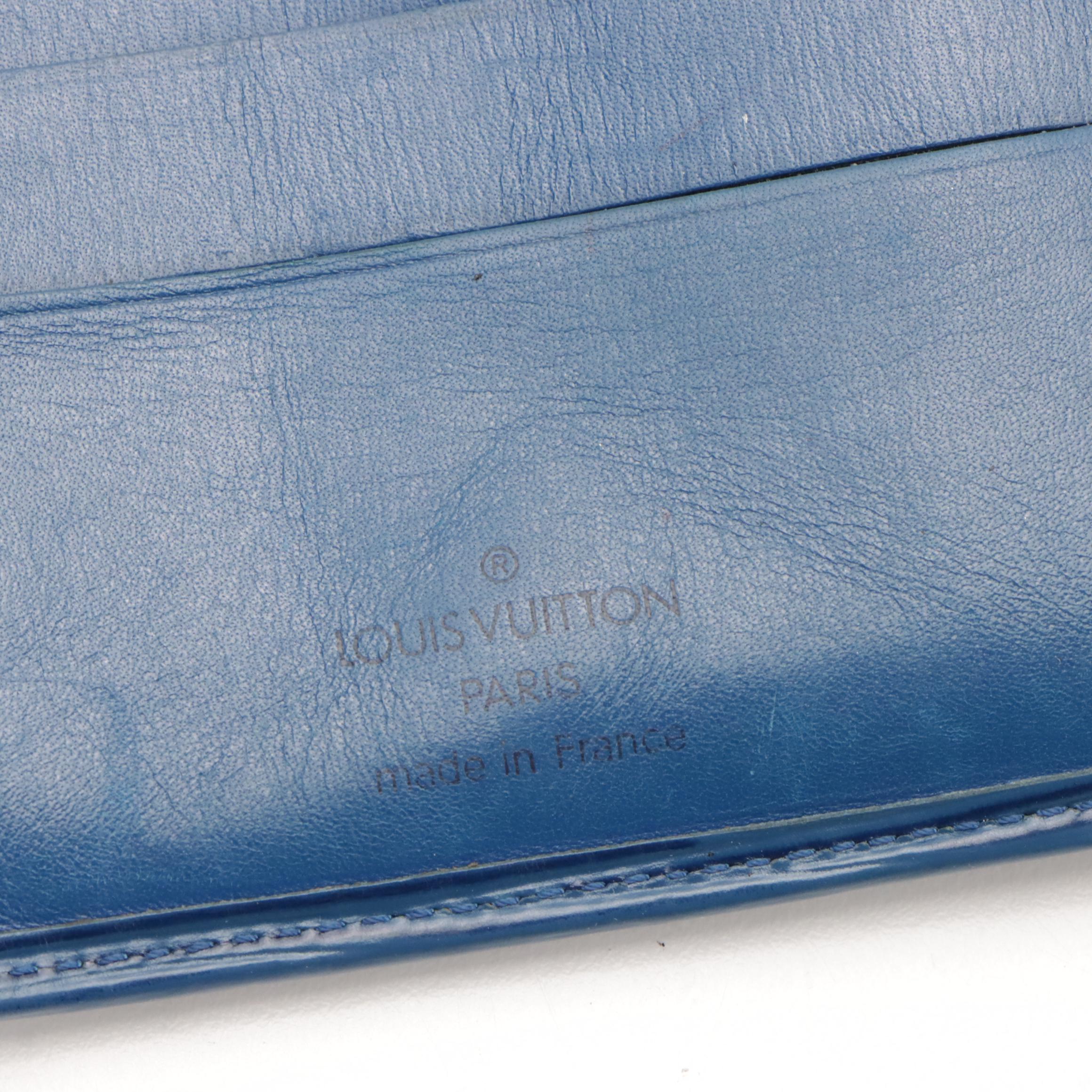 Louis Vuitton Marco Bifold Wallet in Toledo Blue Epi Leather