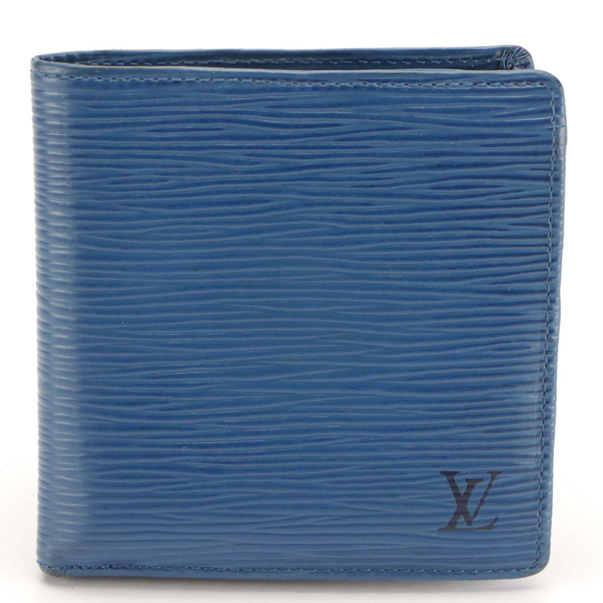 Louis Vuitton Marco Bifold Wallet in Toledo Blue Epi Leather
