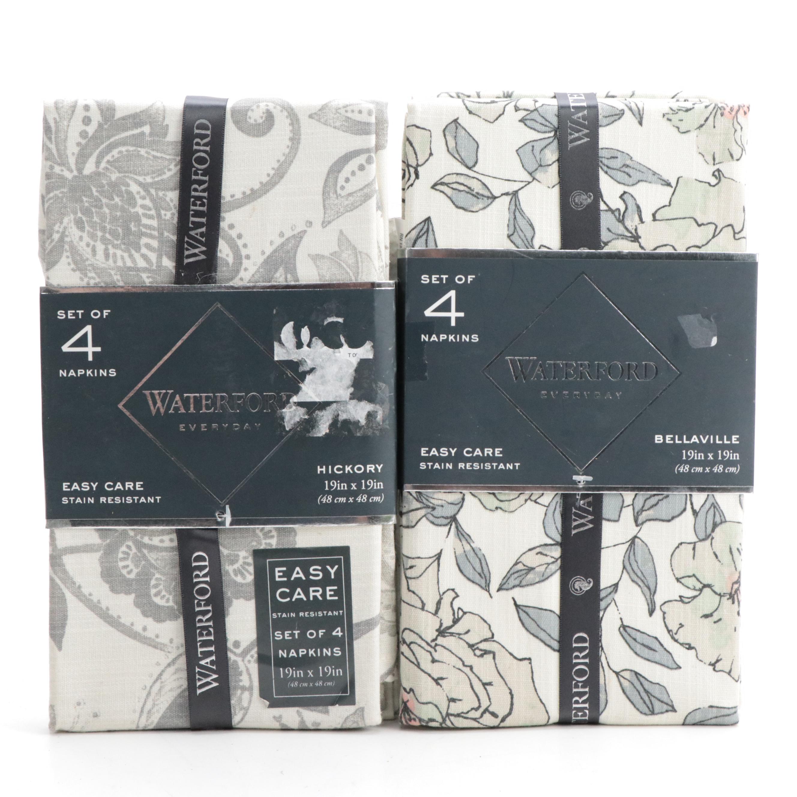 Waterford, Calvin Klein and Ralph Lauren Tablecloths and Napkins, 21st Century