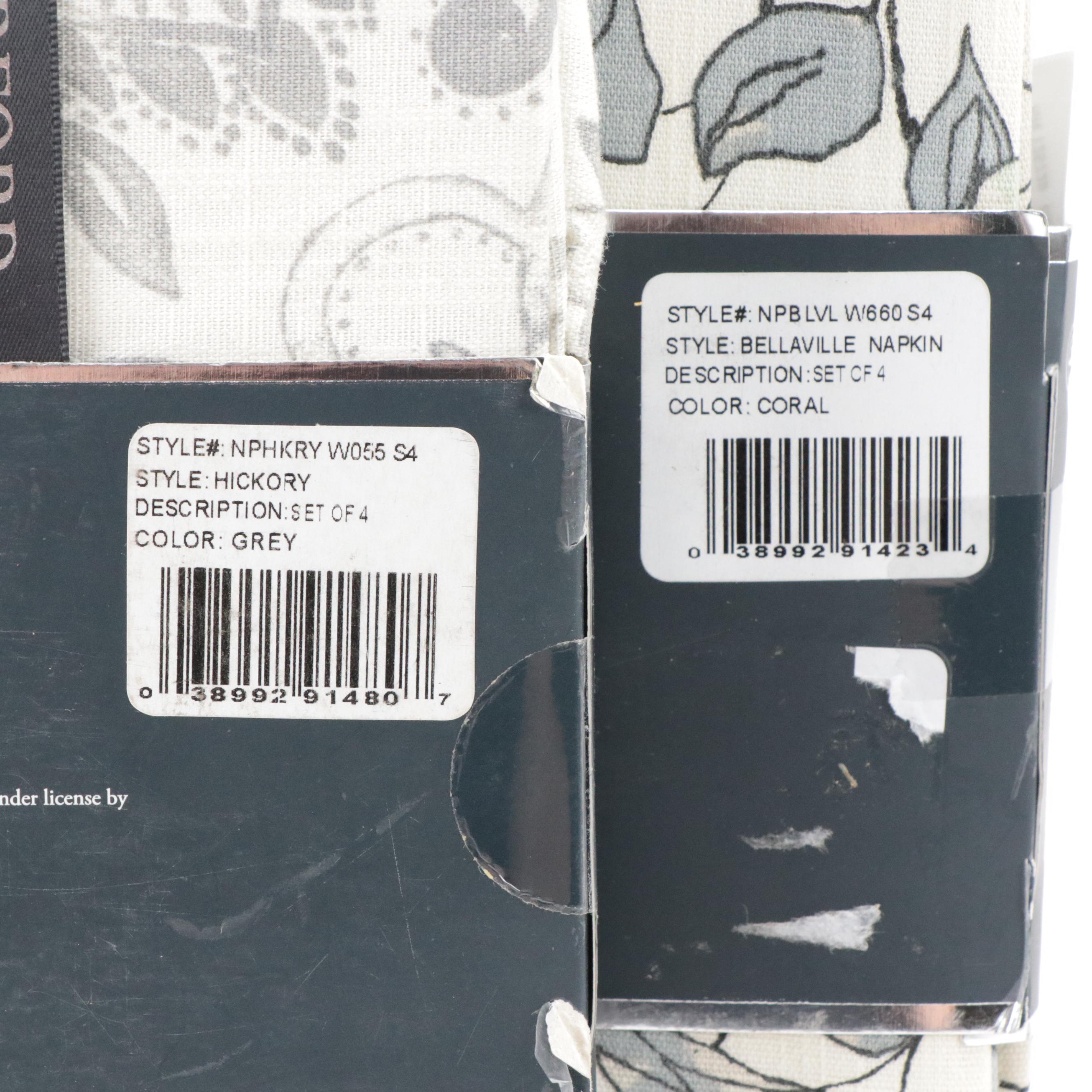 Waterford, Calvin Klein and Ralph Lauren Tablecloths and Napkins, 21st Century