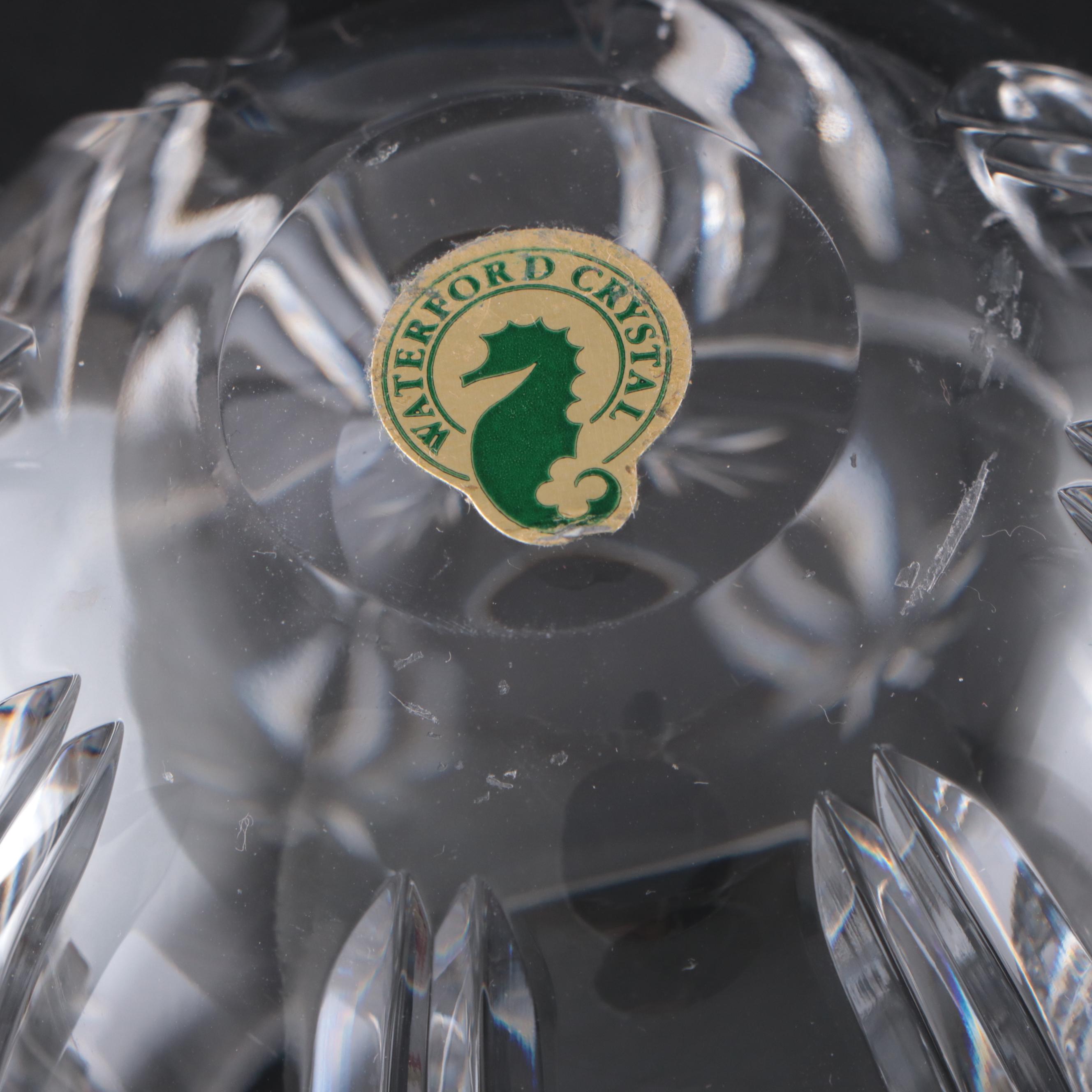 Waterford CrissCross On Bowl Pattern Wine Glasses and Cordial Glasses