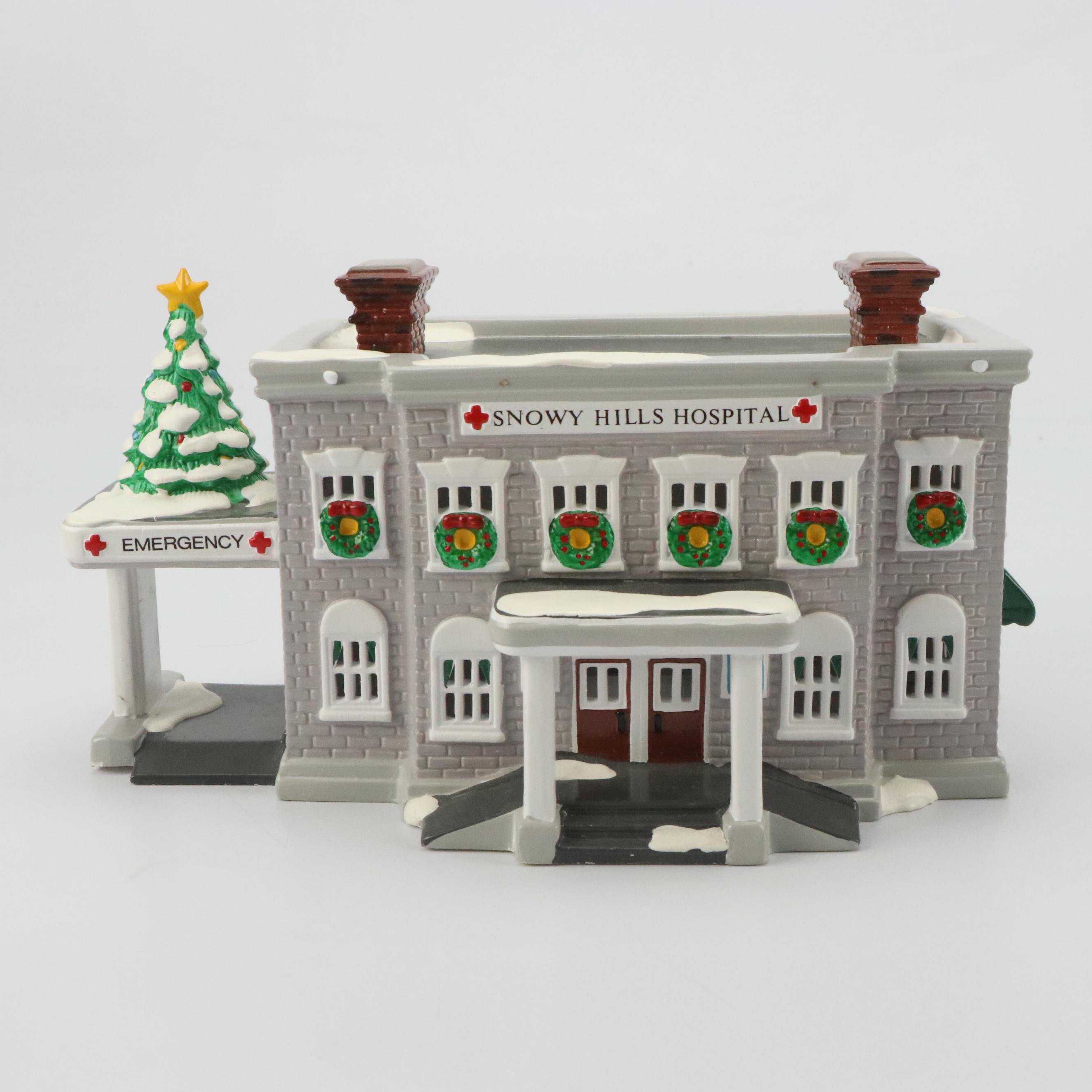 Department 56 Snowy Hills Hospital, Santa Comes to Town and Other Table Décor