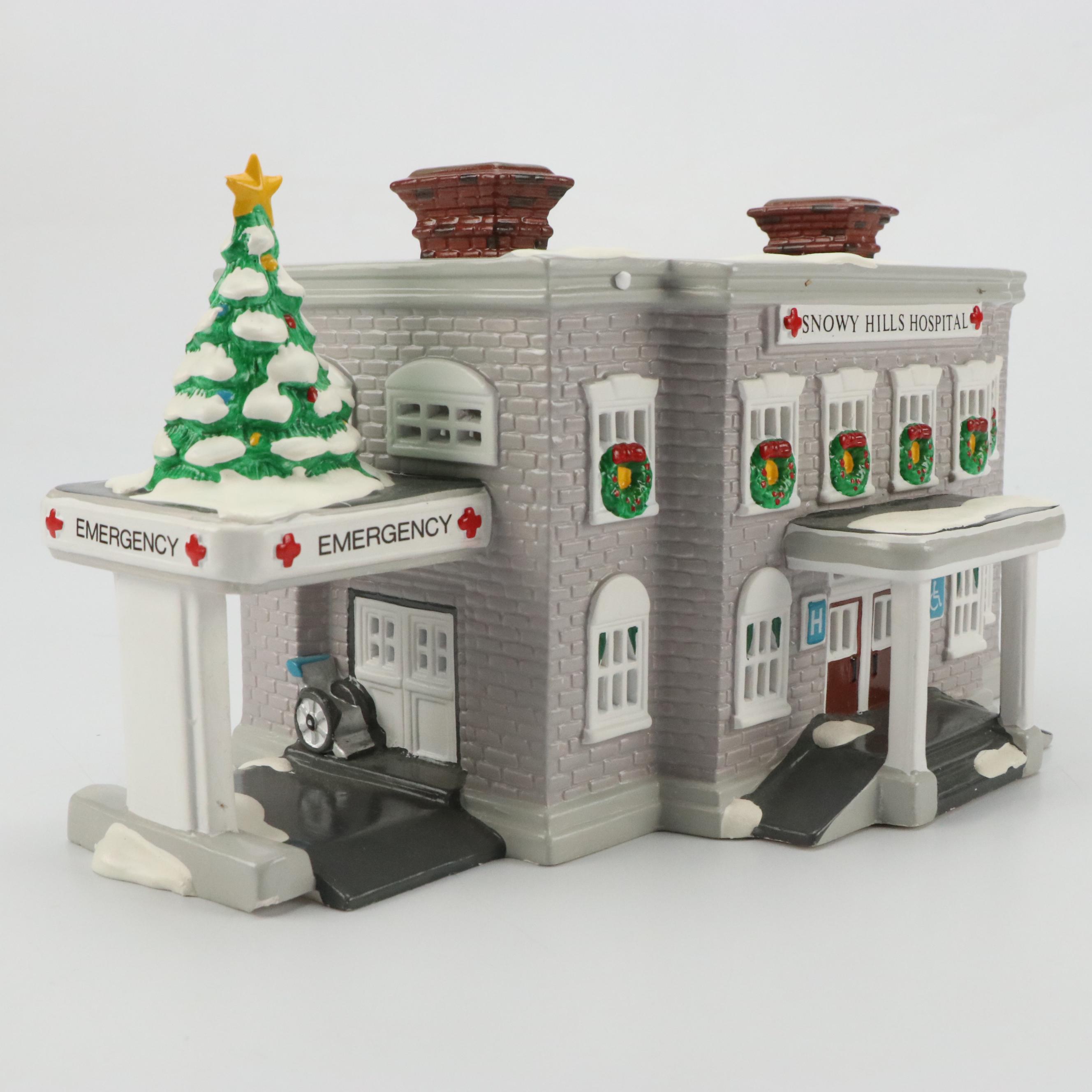 Department 56 Snowy Hills Hospital, Santa Comes to Town and Other Table Décor