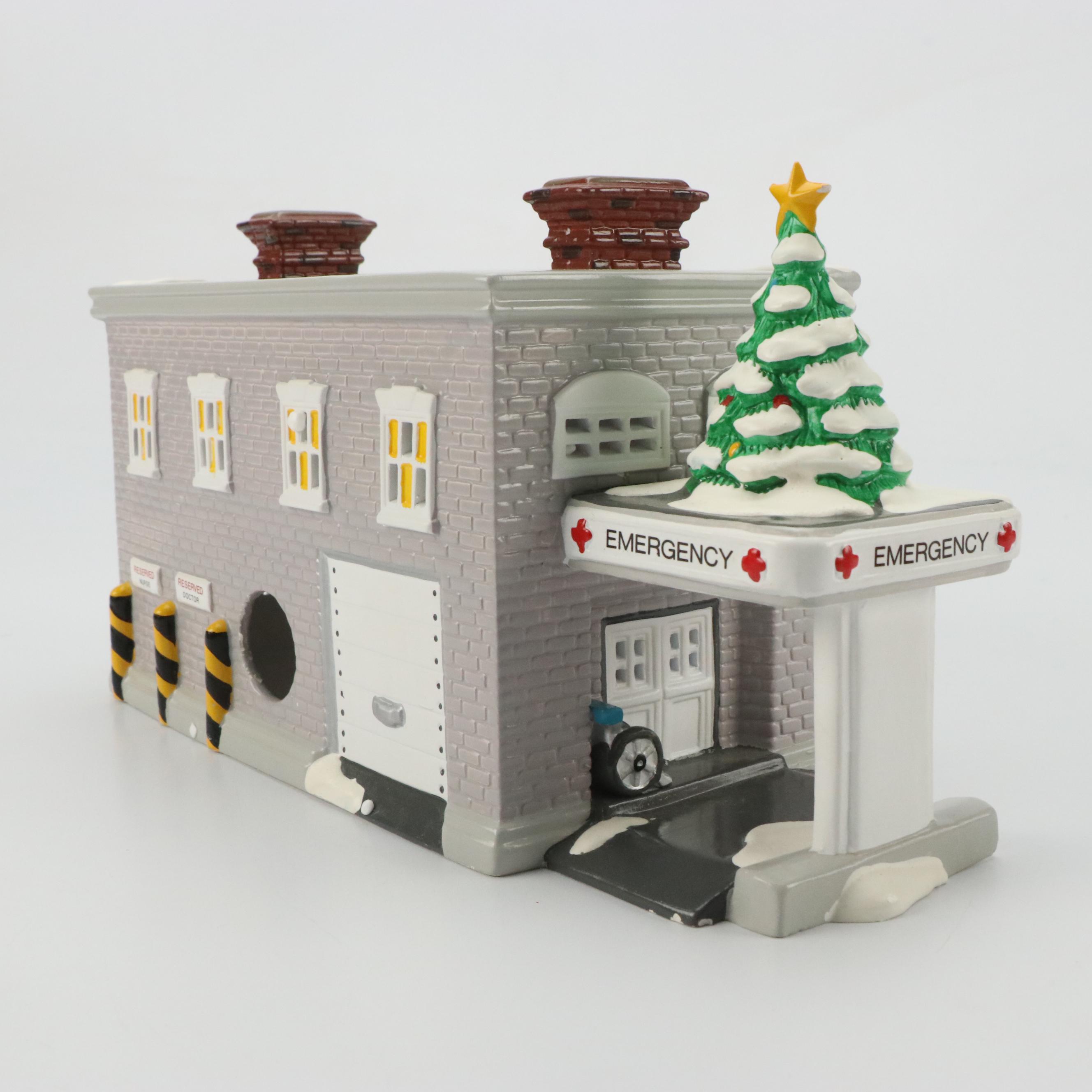 Department 56 Snowy Hills Hospital, Santa Comes to Town and Other Table Décor