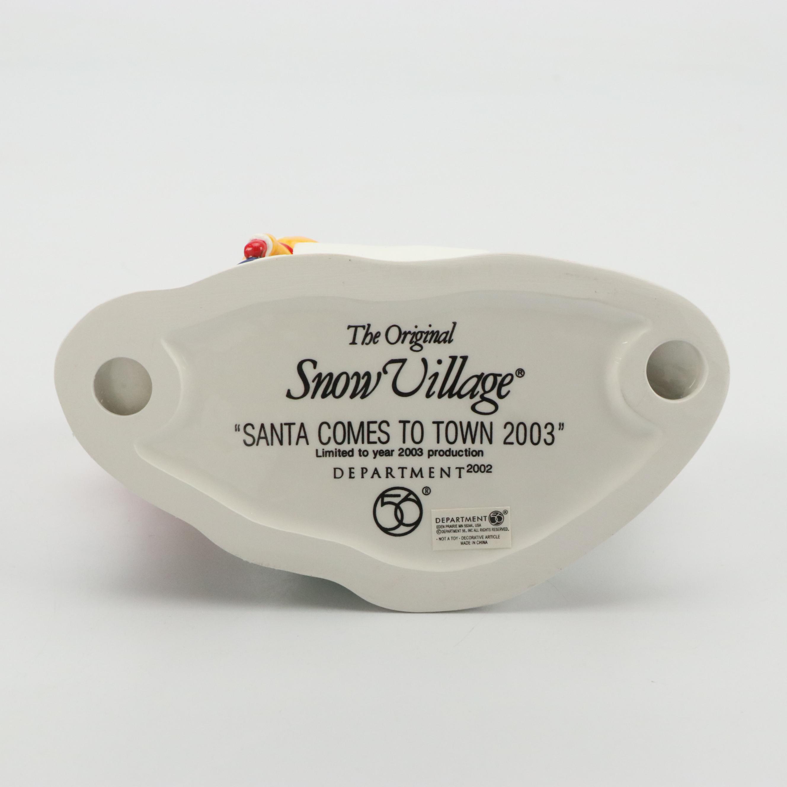 Department 56 Snowy Hills Hospital, Santa Comes to Town and Other Table Décor