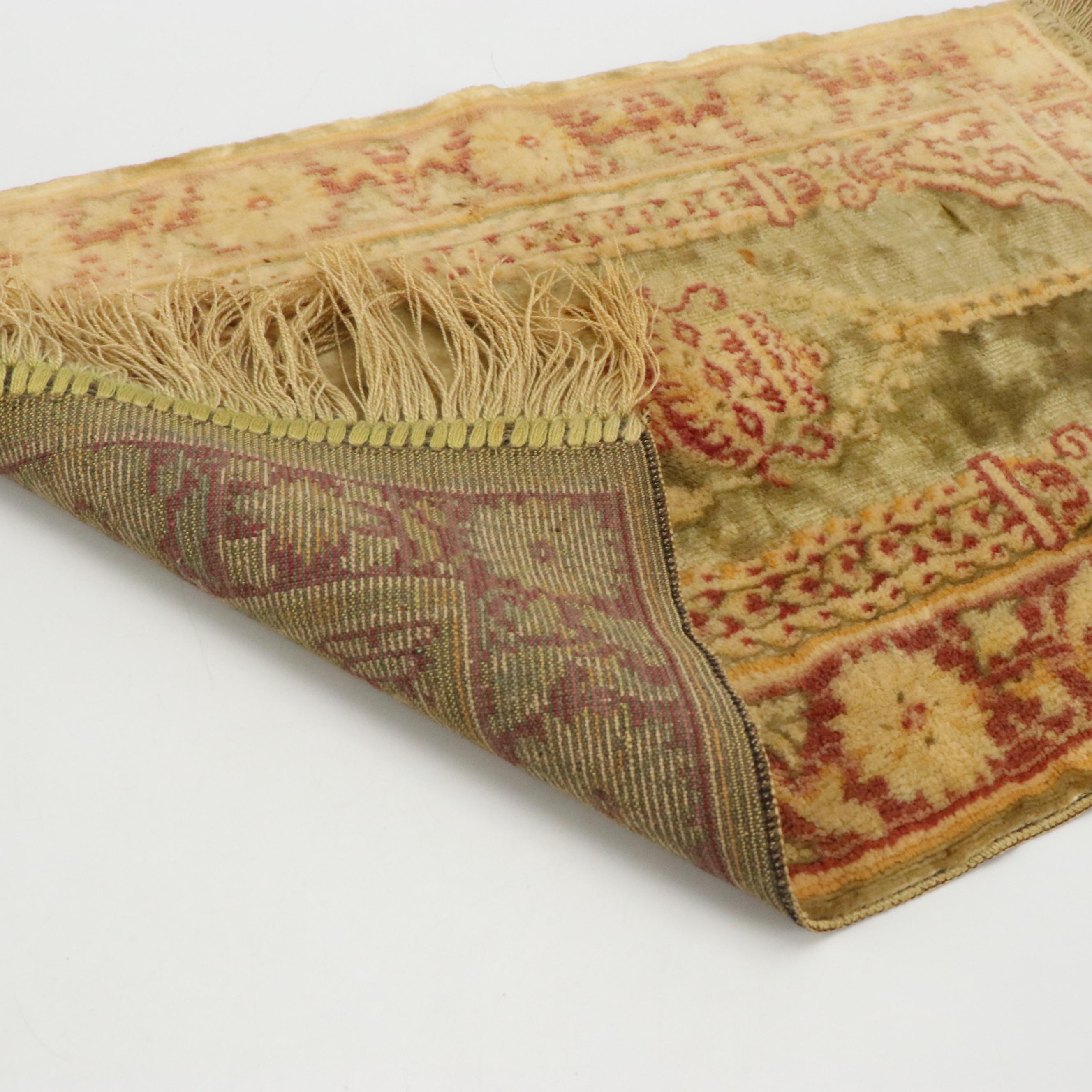 Chinese Shiwan Ware Fisherman with Tang Style Horse and Miniature Rug