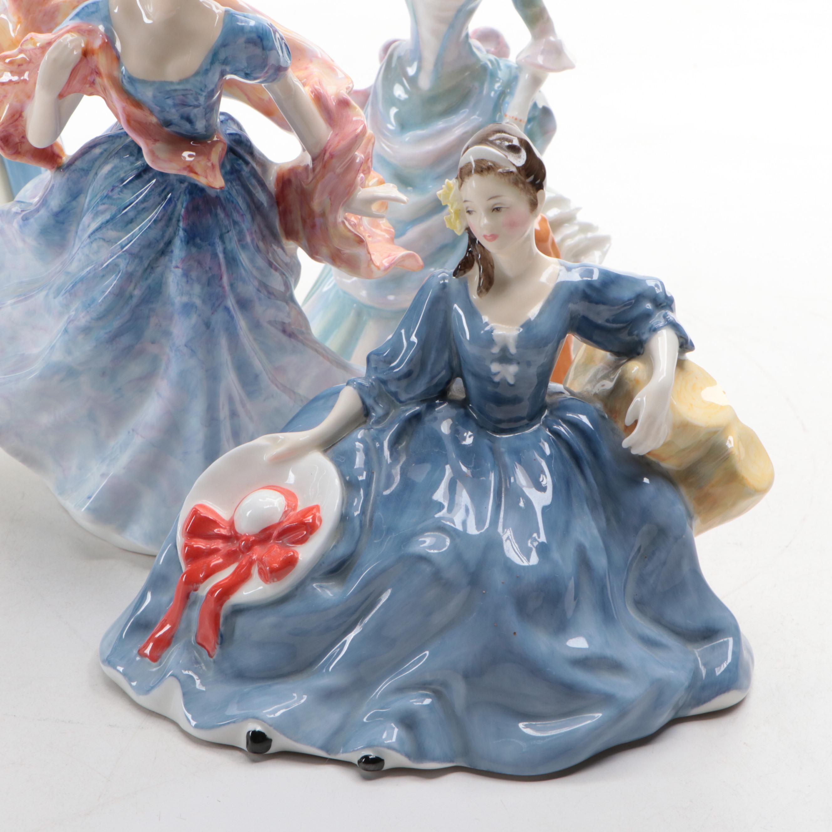 Royal Doulton Bone China "Elyse," "Morning Breeze" and More Figurines, 1991