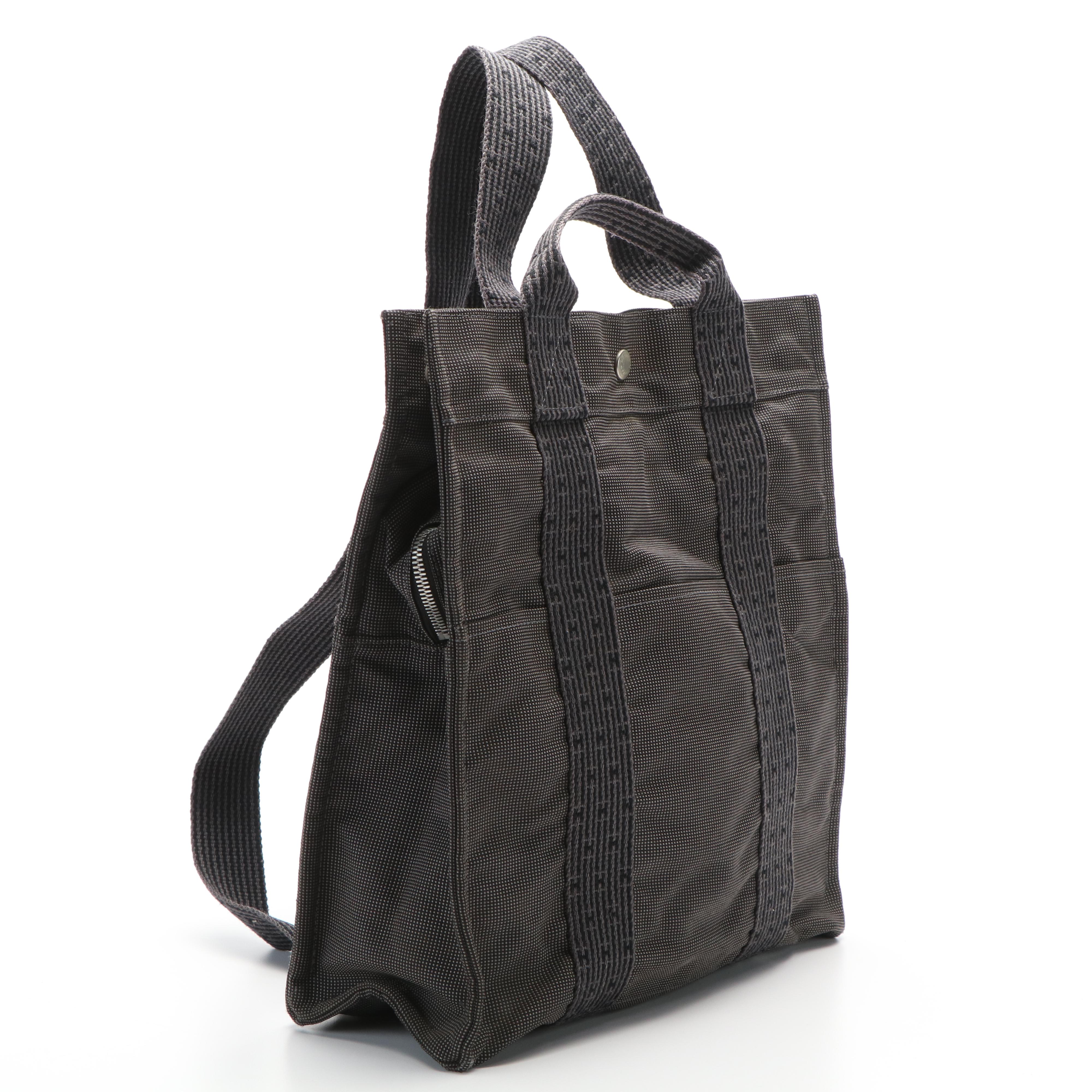 Hermès  Herline Canvas Backpack