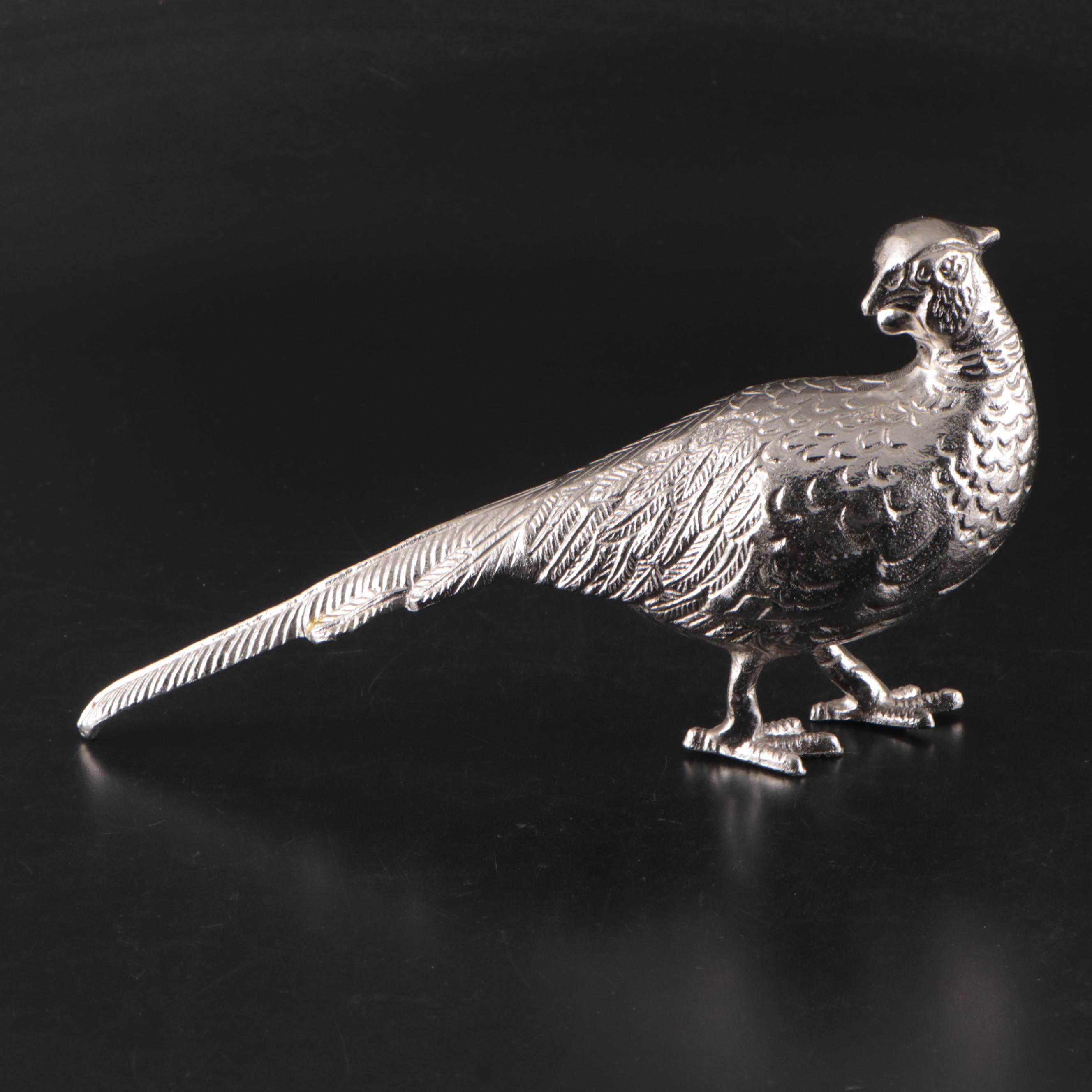 Gorham "Rings of Love" Crystal Champagne Flutes with Silver Plate Table Décor