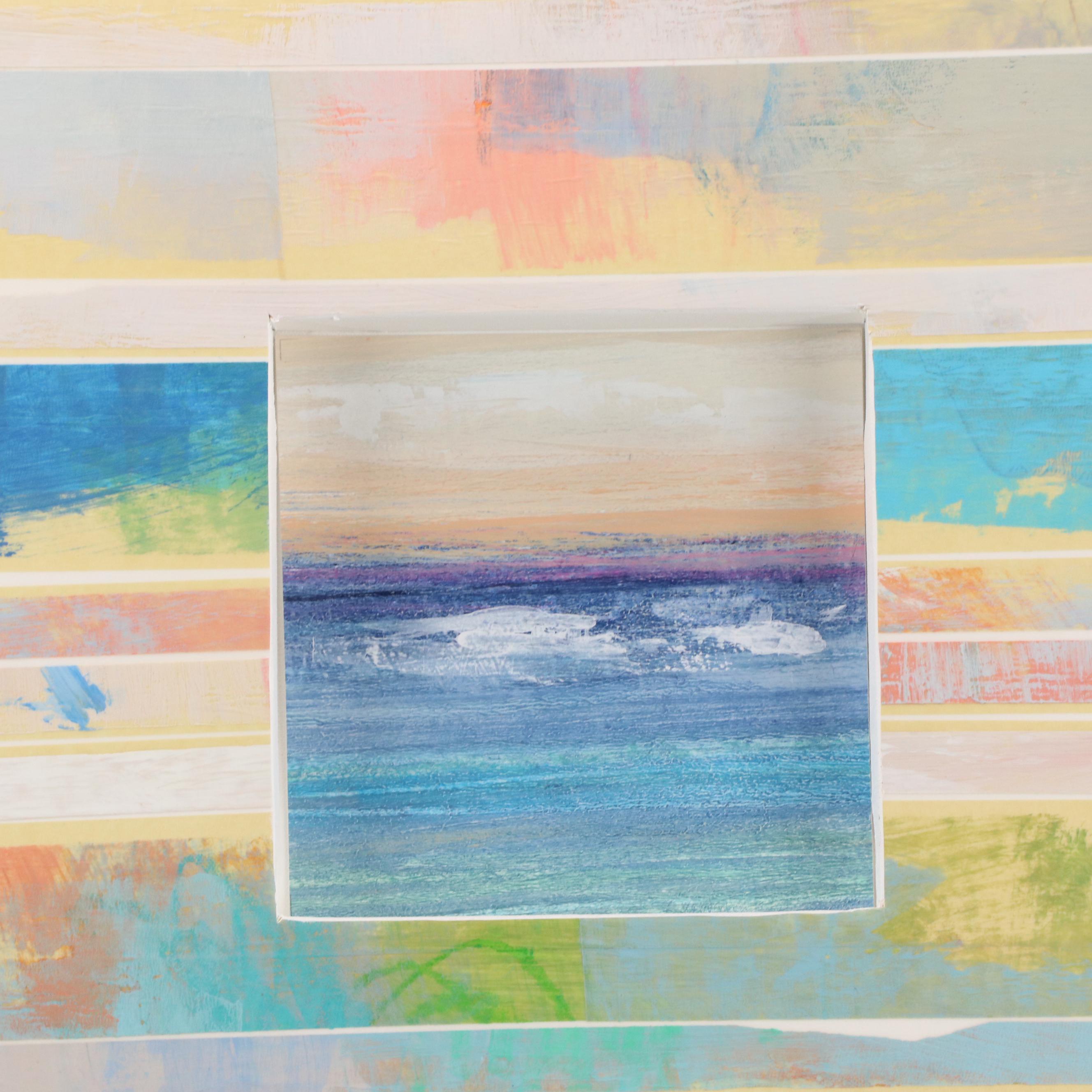 Ursula J. Brenner Dimensional Abstract Mixed Media Painting, 21st Century