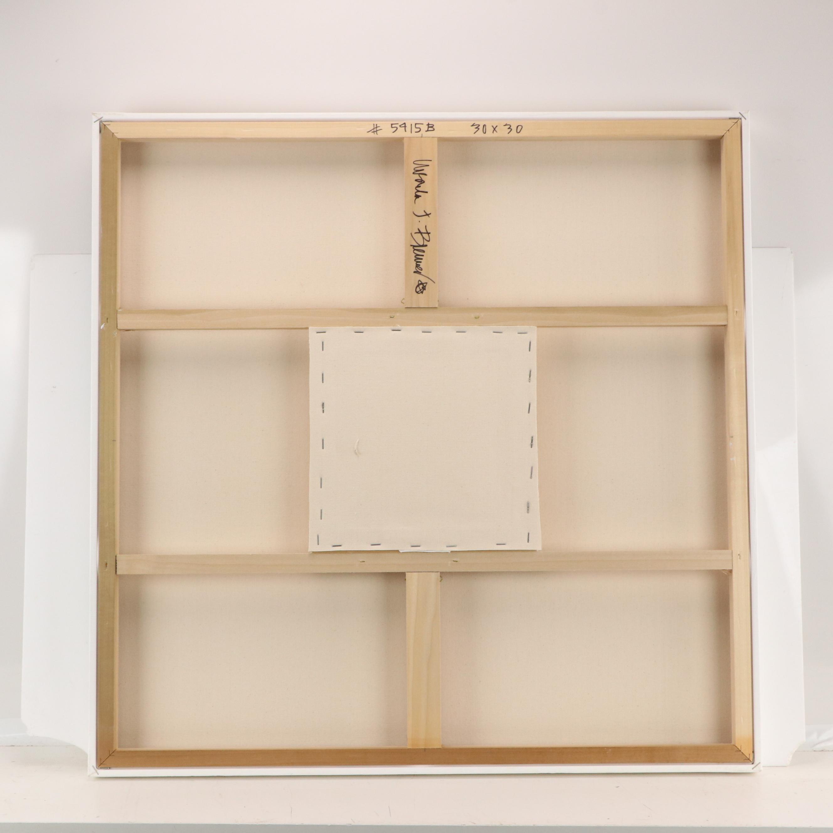 Ursula J. Brenner Dimensional Abstract Mixed Media Painting, 21st Century