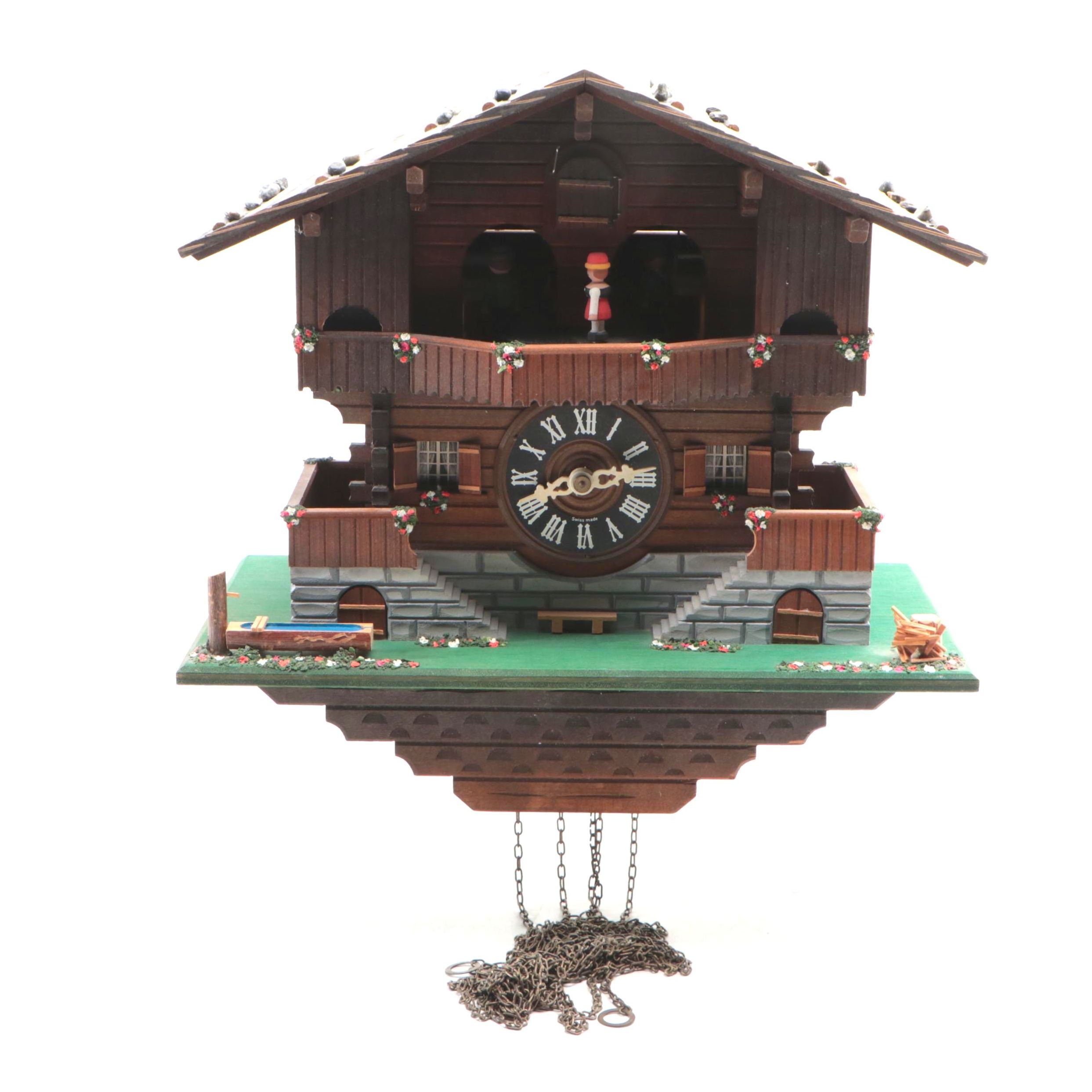 Cuendet Wood Cuckoo Clock