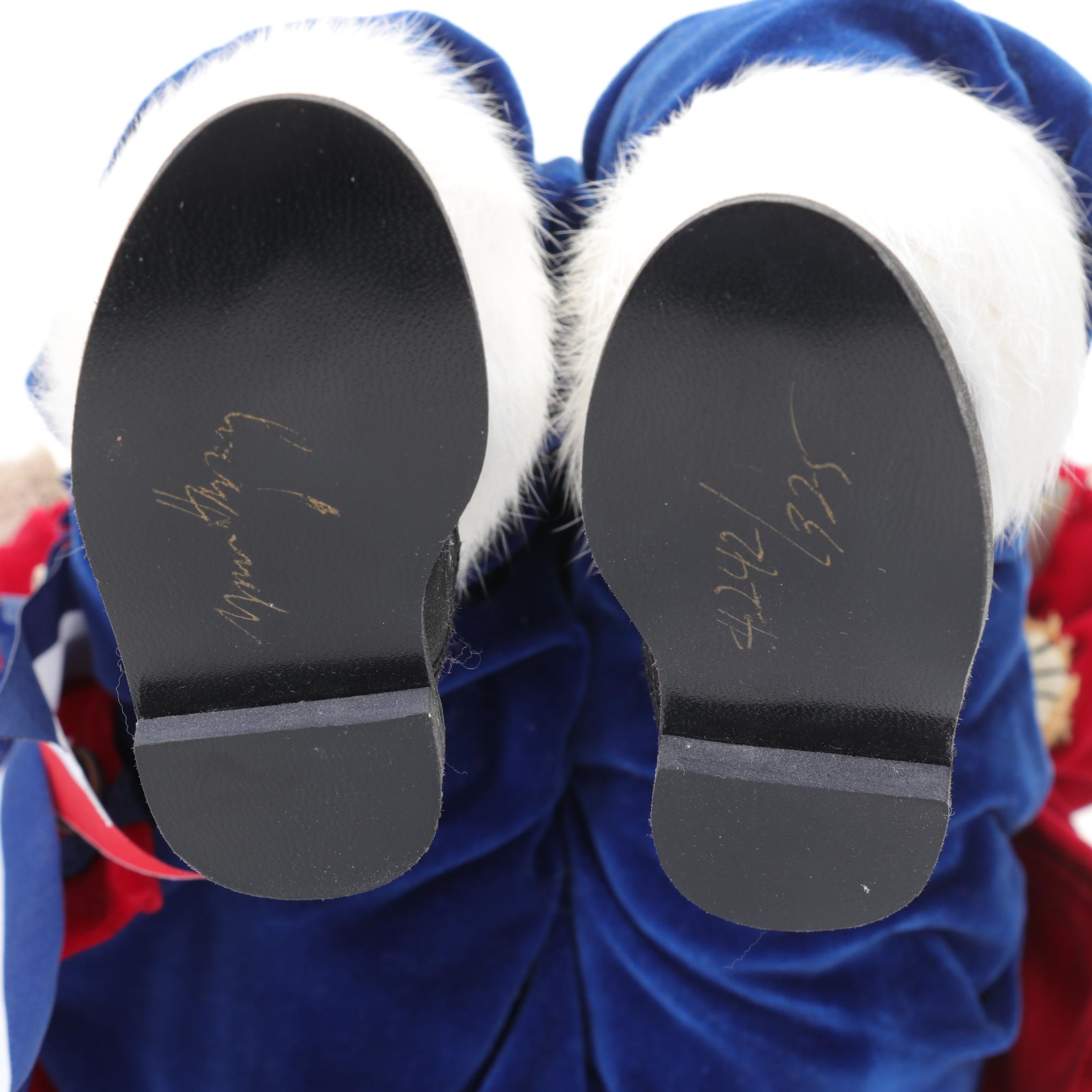 Lynn Haney Signed Limited Edition Santa with Sled and Bears Figural Group