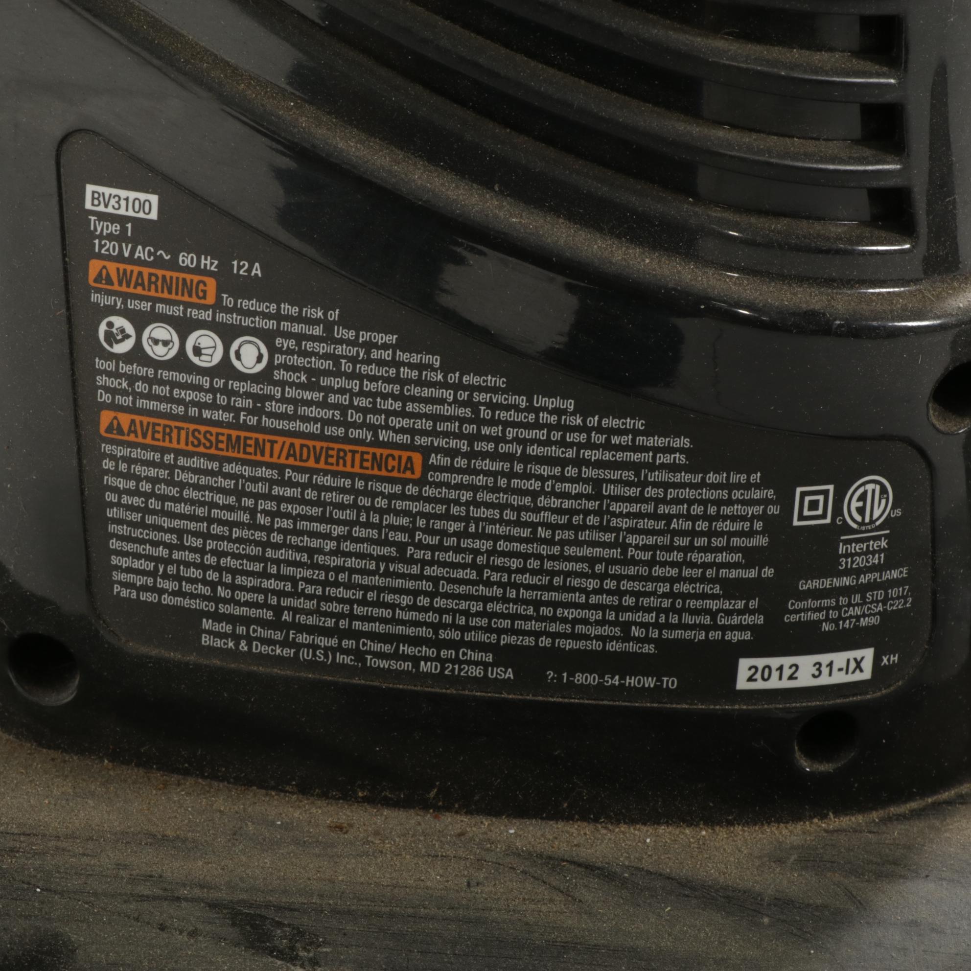 All-Pro SPC-40 Portable Forced Air Heater with Black & Decker BV3100 Leaf Blower