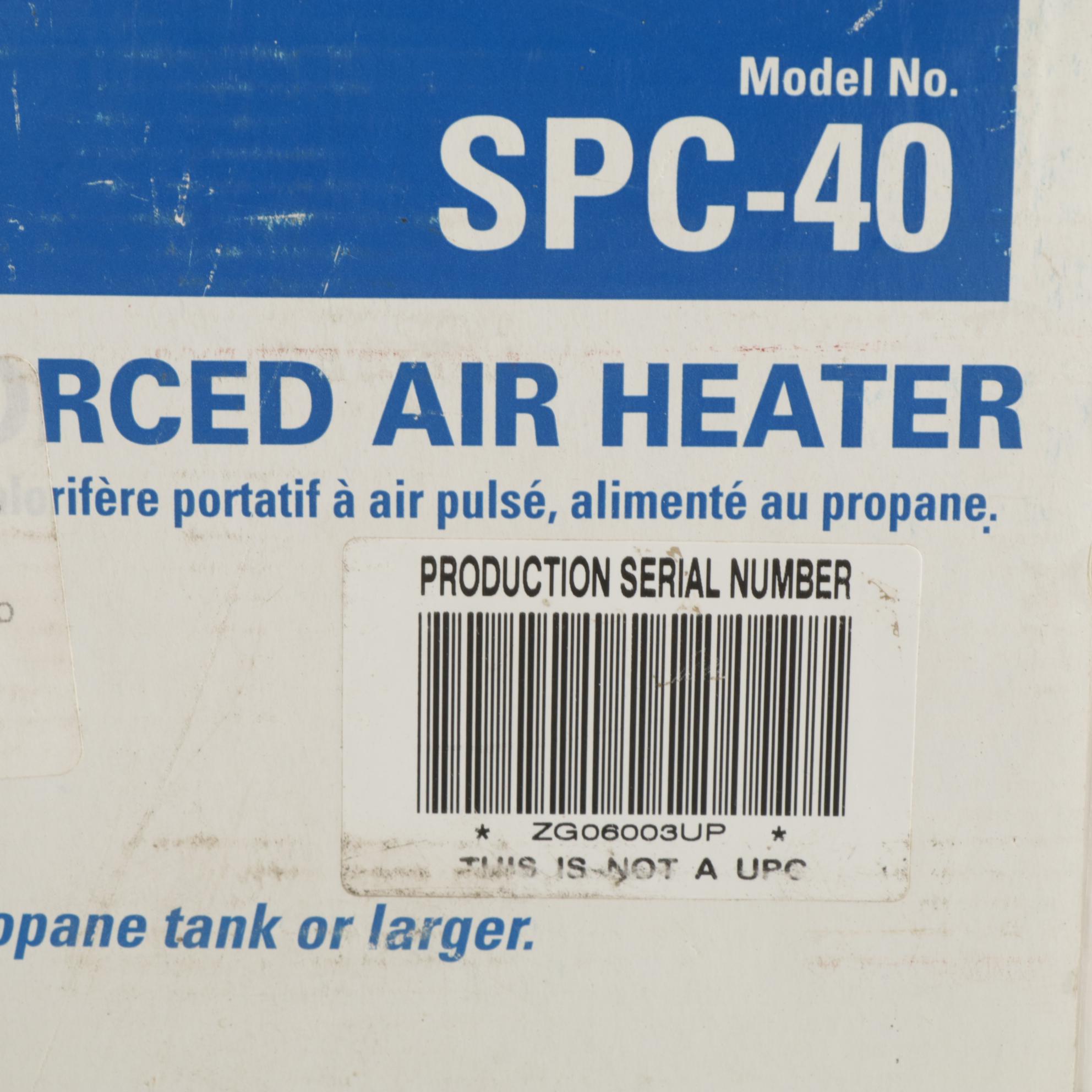 All-Pro SPC-40 Portable Forced Air Heater with Black & Decker BV3100 Leaf Blower