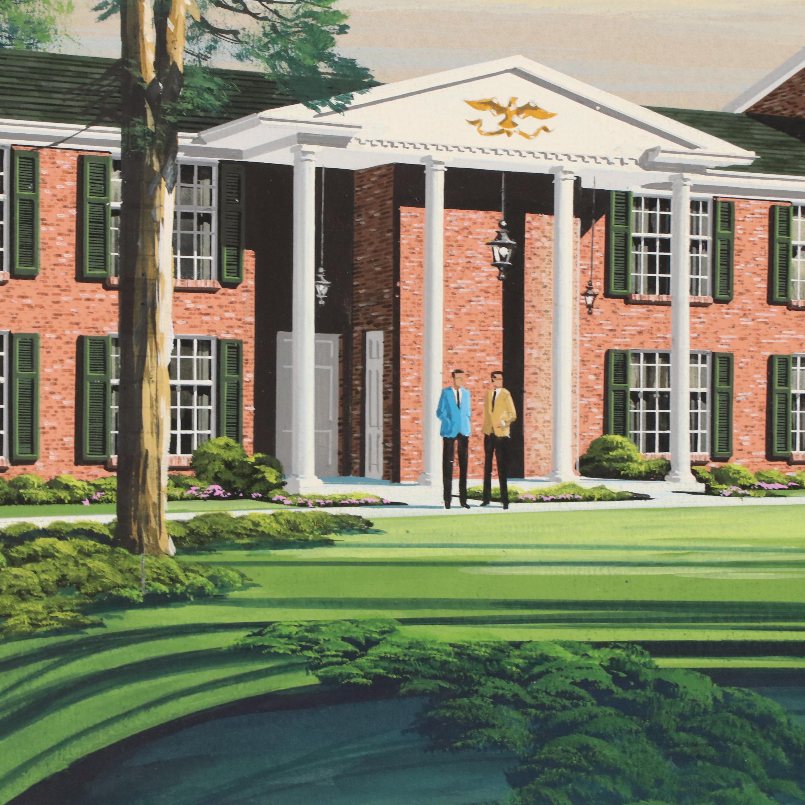 Art Associates Inc. Gouache Illustration Architectural Rendering for