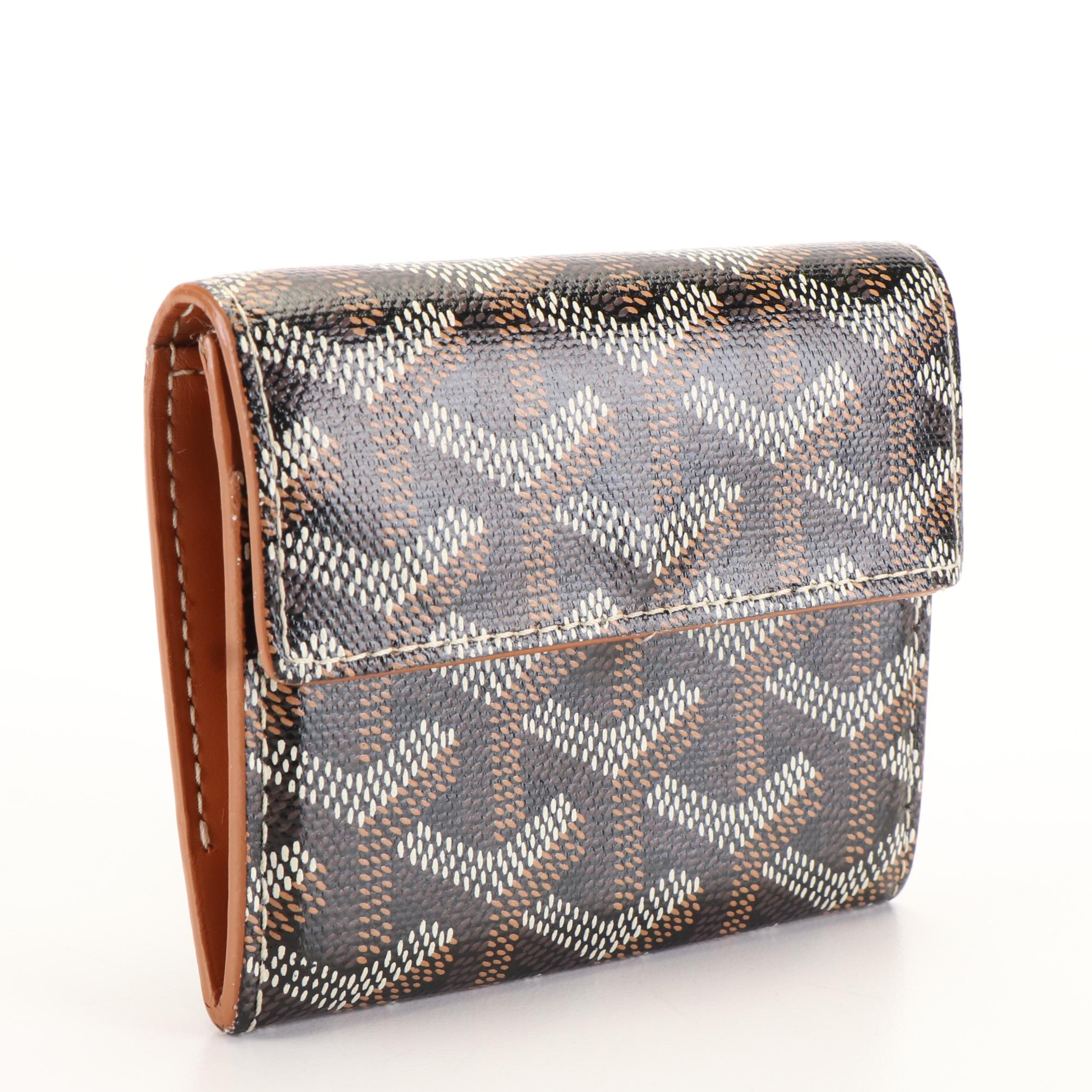 E. Goyard Leather Printed Card Case/Wallet