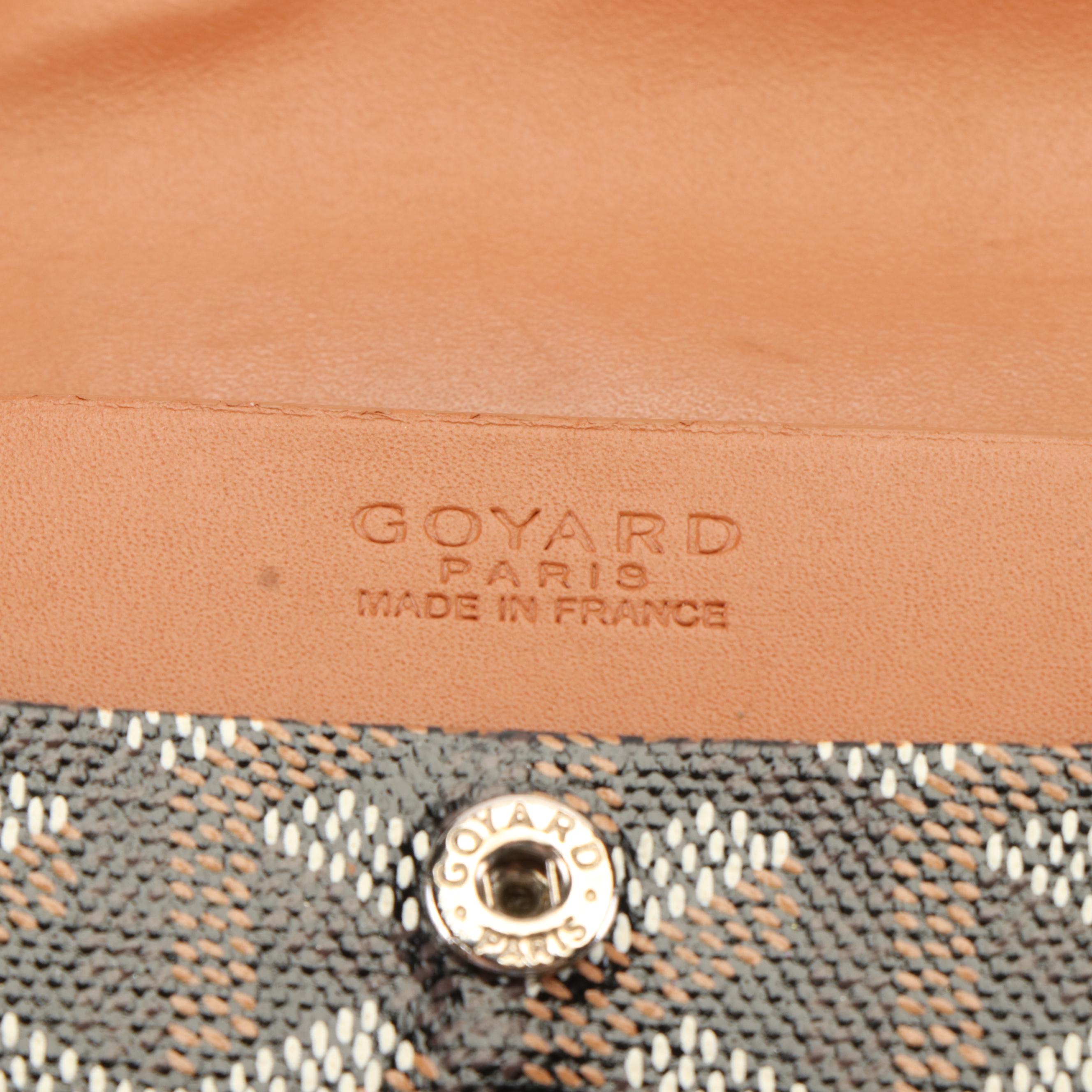 E. Goyard Leather Printed Card Case/Wallet