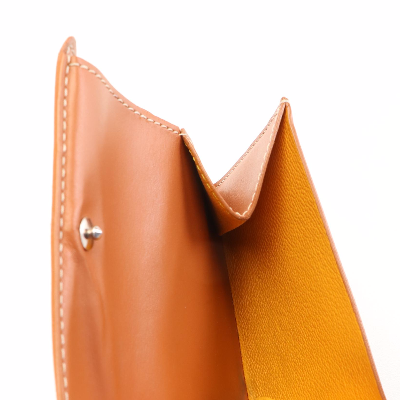 E. Goyard Leather Printed Card Case/Wallet