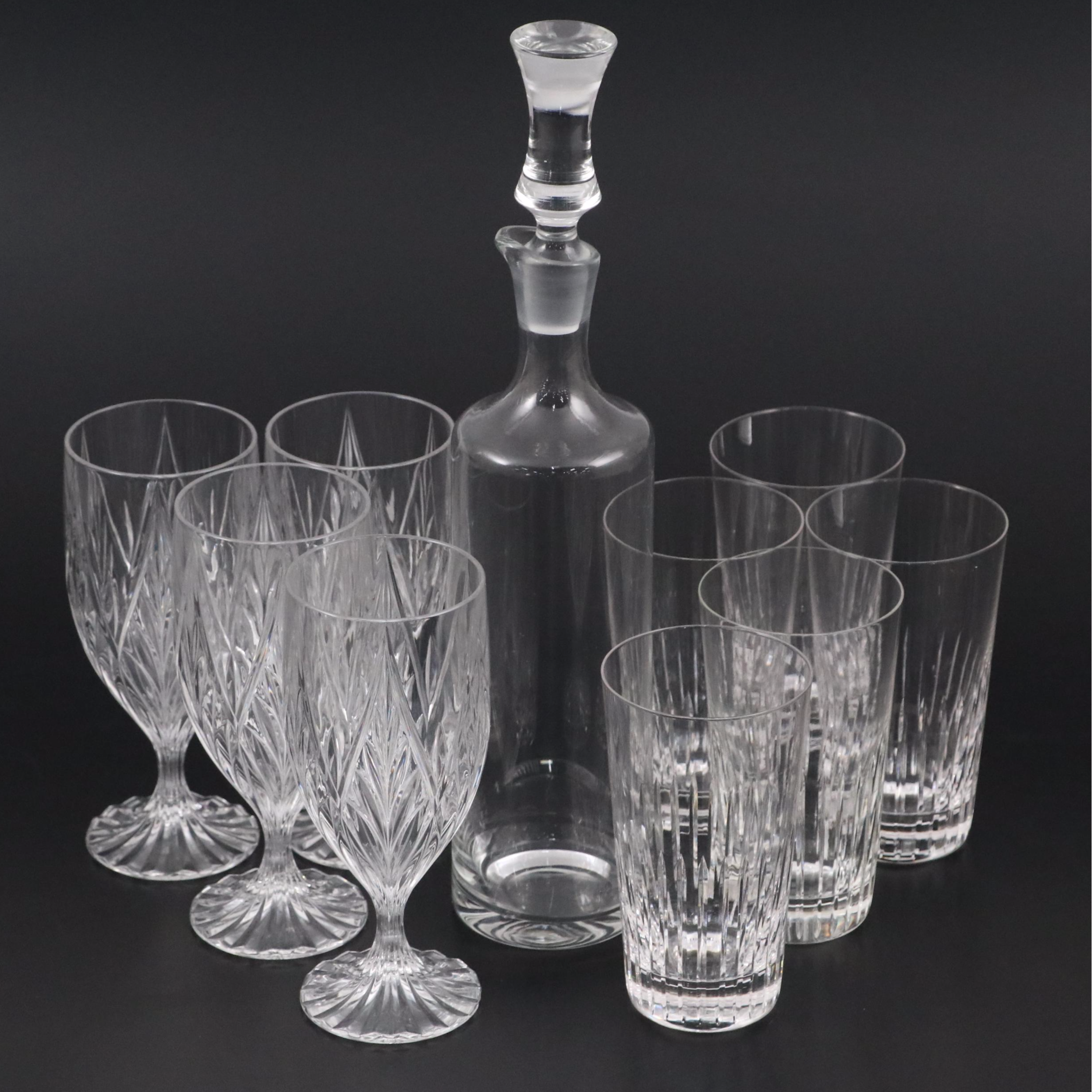 Mikasa "Park Ridge" Crystal Iced Tea Glasses and Other Crystal Drinkware