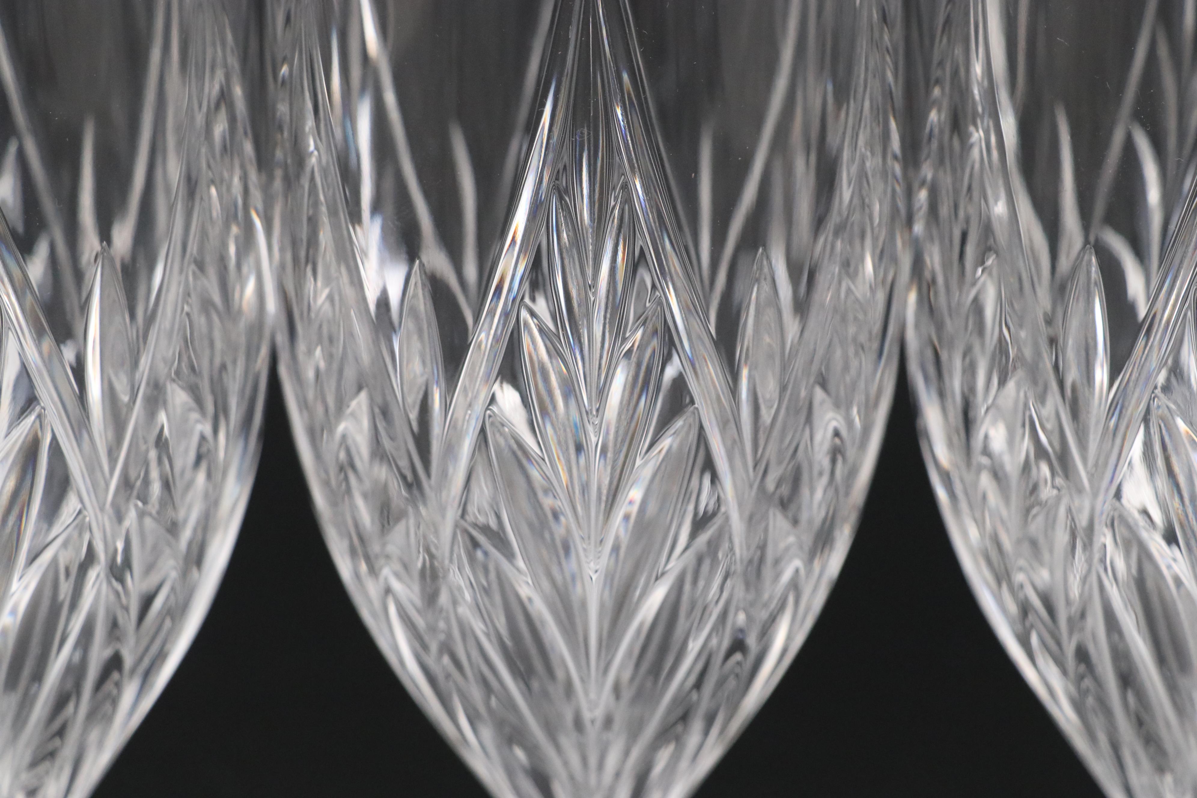 Mikasa "Park Ridge" Crystal Iced Tea Glasses and Other Crystal Drinkware