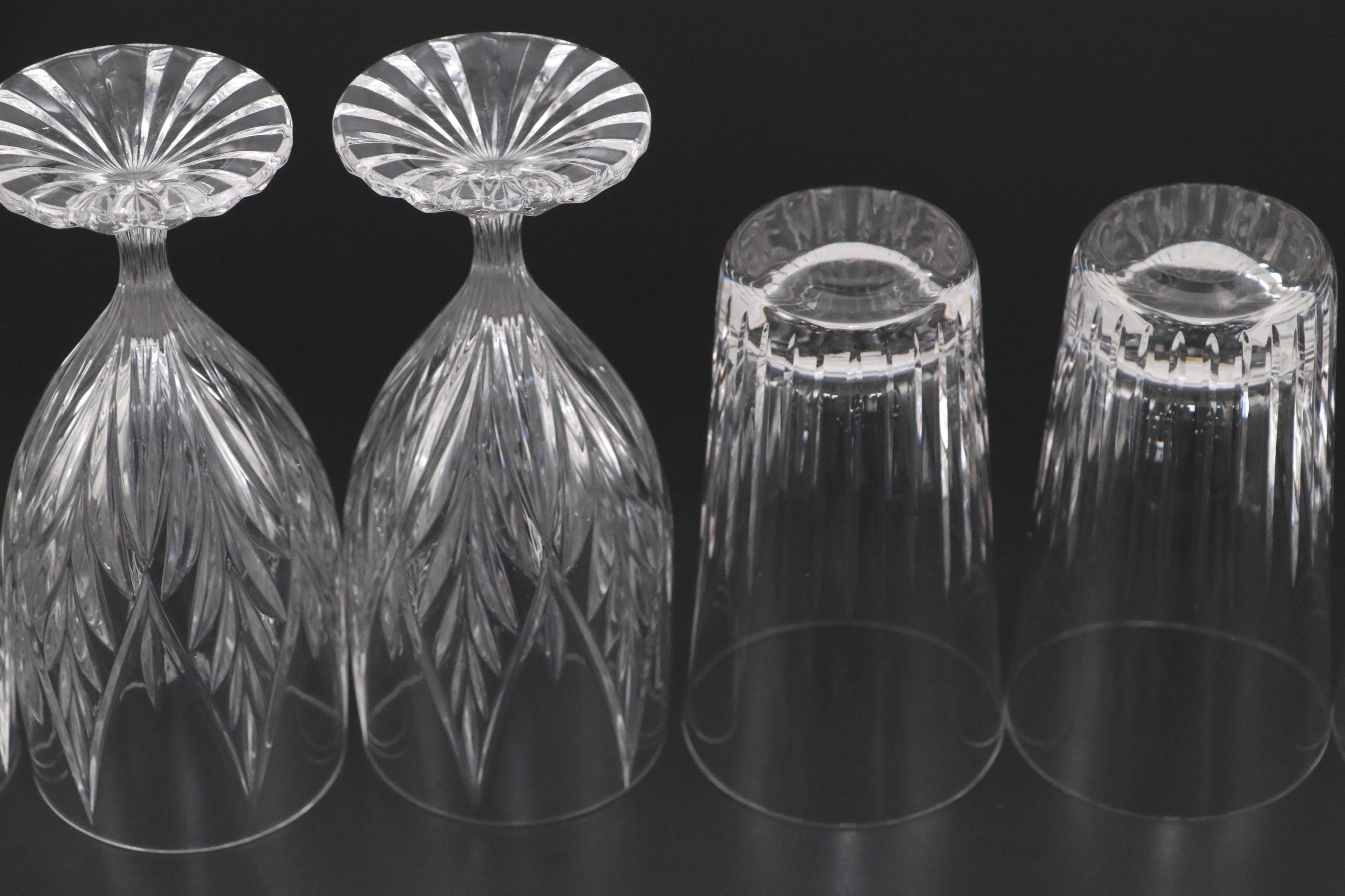 Mikasa "Park Ridge" Crystal Iced Tea Glasses and Other Crystal Drinkware