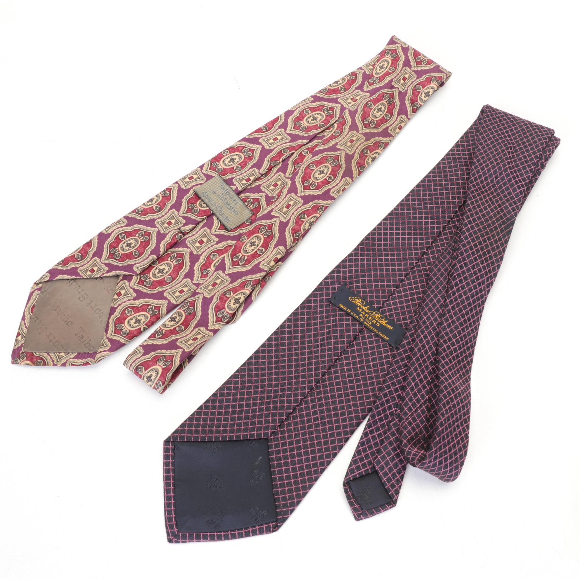 Men's Silk Tie Collection Featuring Talbott Studio, Brooks Brothers, and More