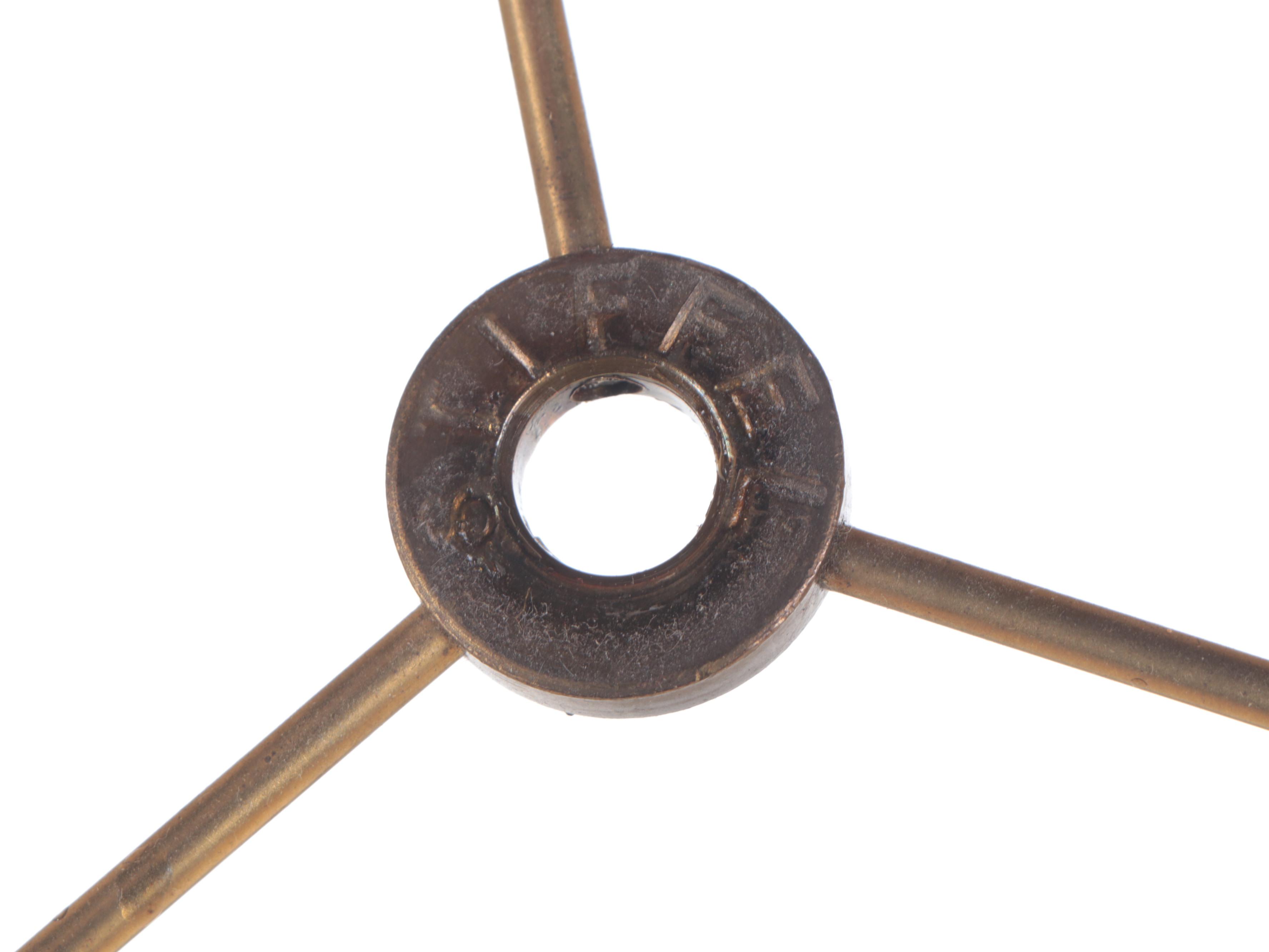 Pair of Stiffel Spun Brass Table Lamps with Crimped Fabric Shades, Late 20th C