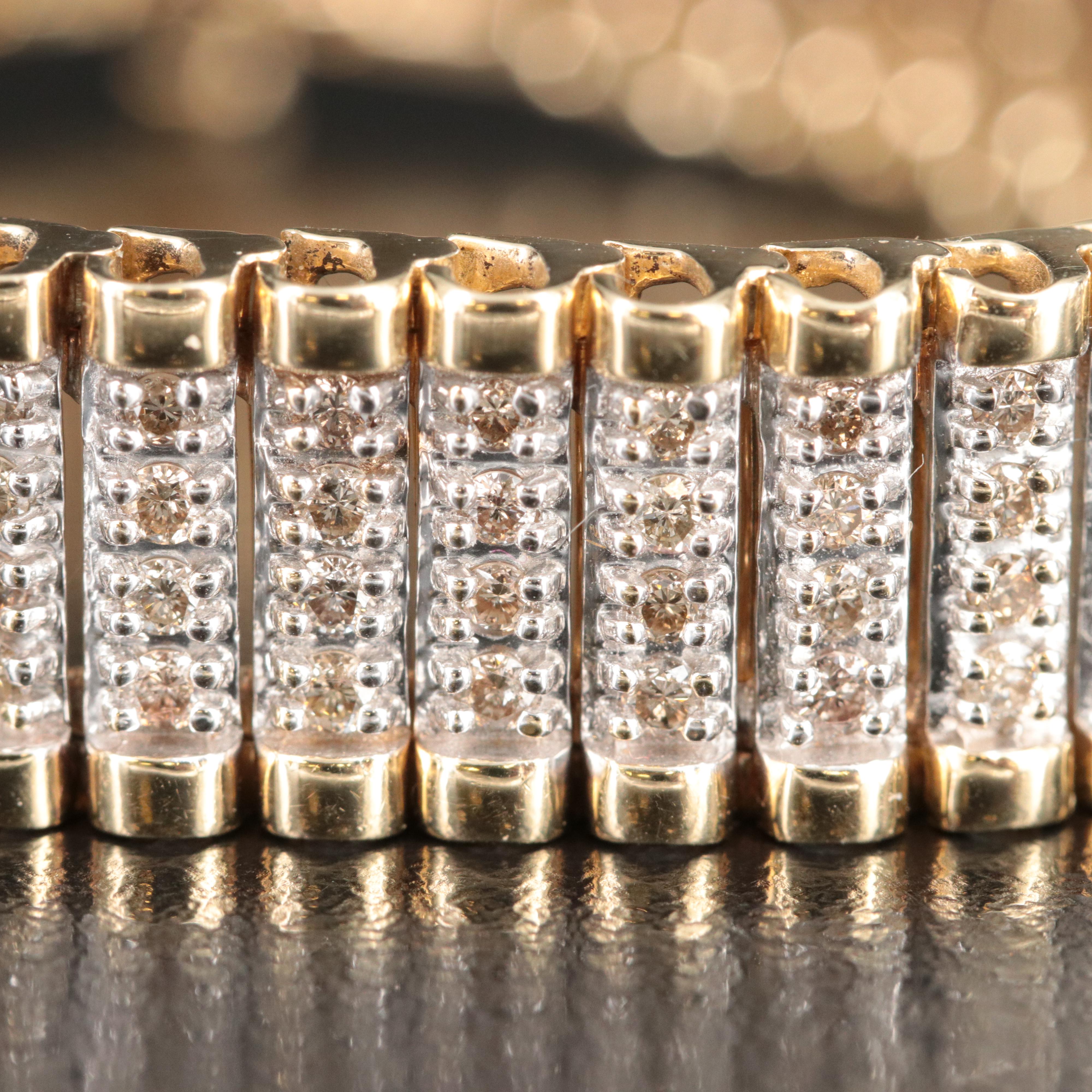 14K Two-Tone 3.48 CTW Diamond Bracelet