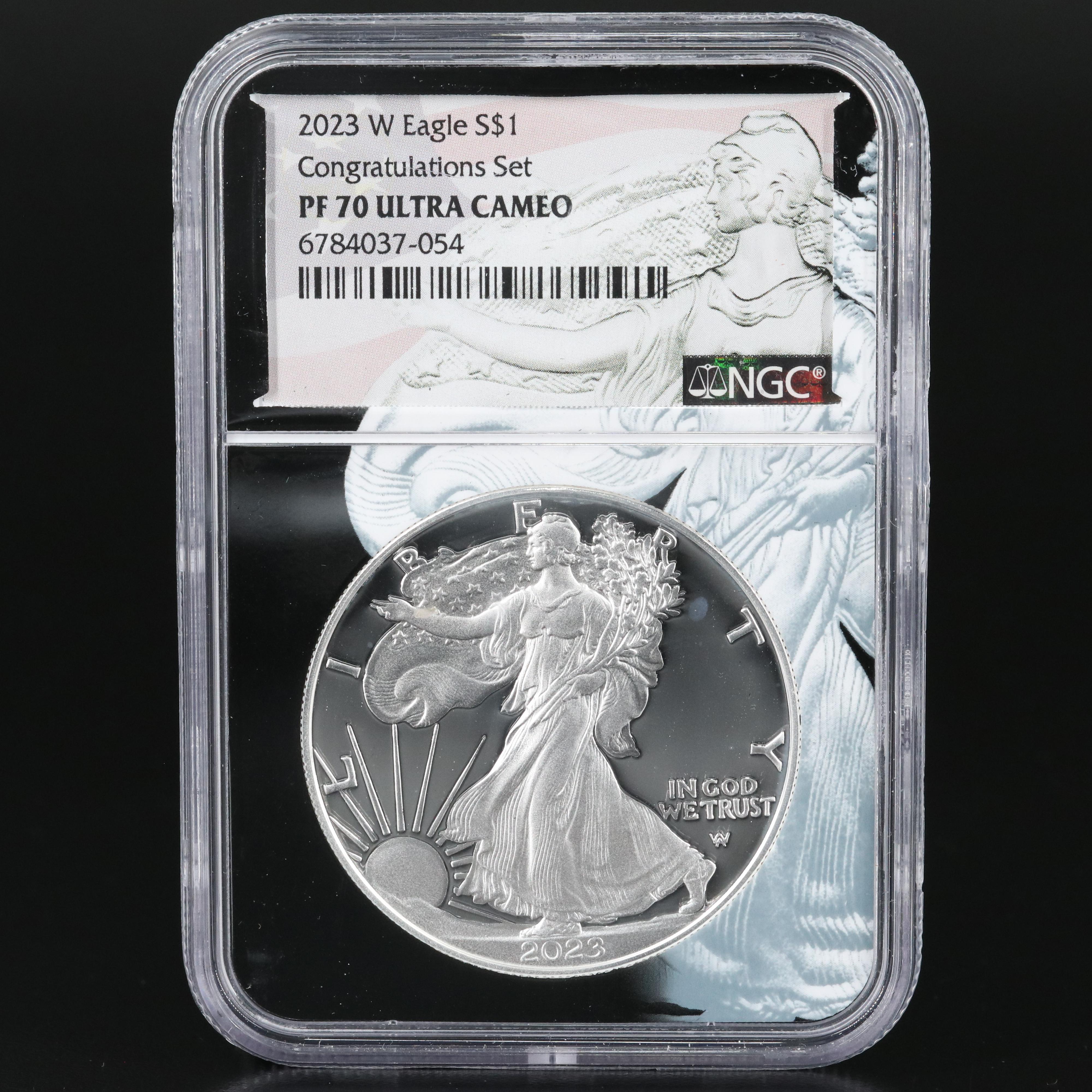 NGC PF 70 Ultra Cameo 2023-W U.S. Silver Eagle Proof Coin