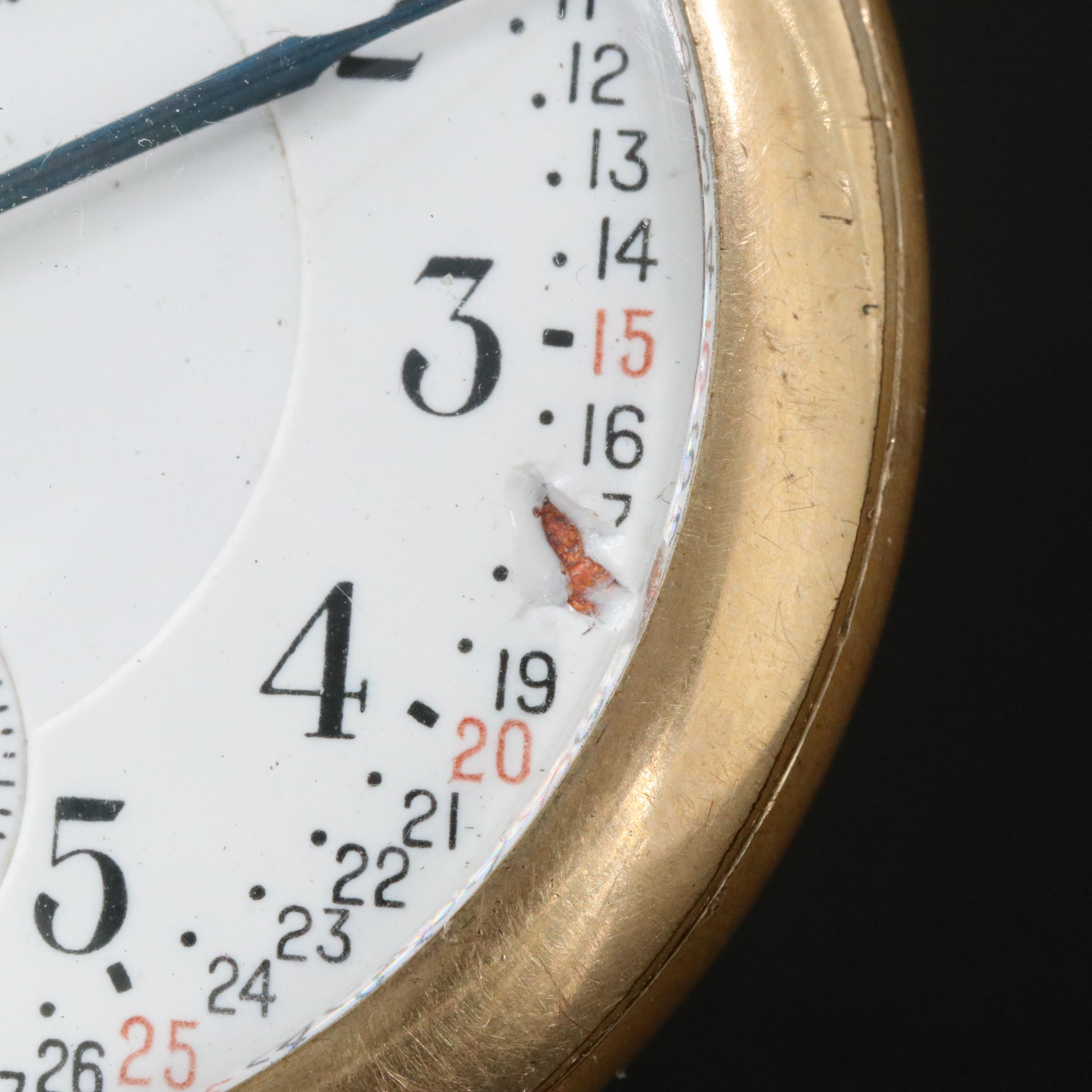 1917 Burlington Gold-Filled Open Face Pocket Watch