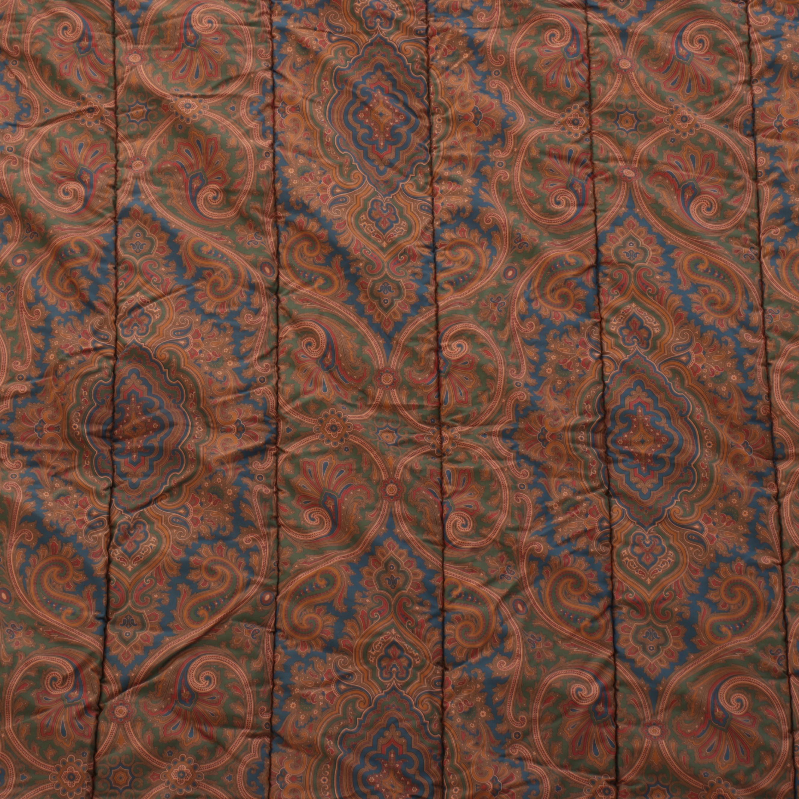 Ralph Lauren Full/Queen Size Comforter and Frontgate King Size Cotton Quilt