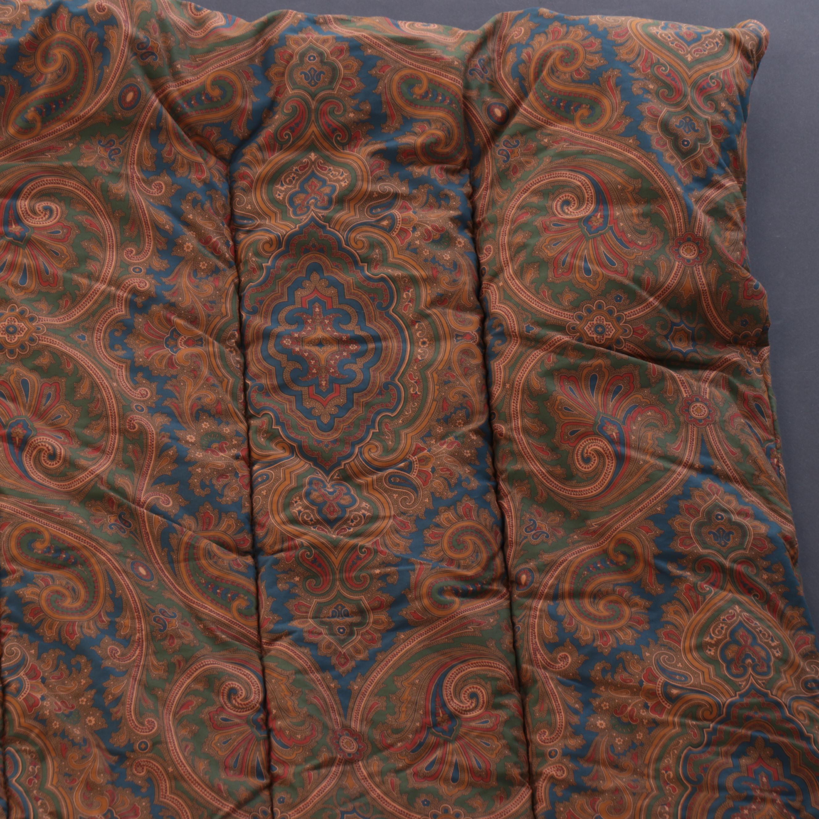 Ralph Lauren Full/Queen Size Comforter and Frontgate King Size Cotton Quilt