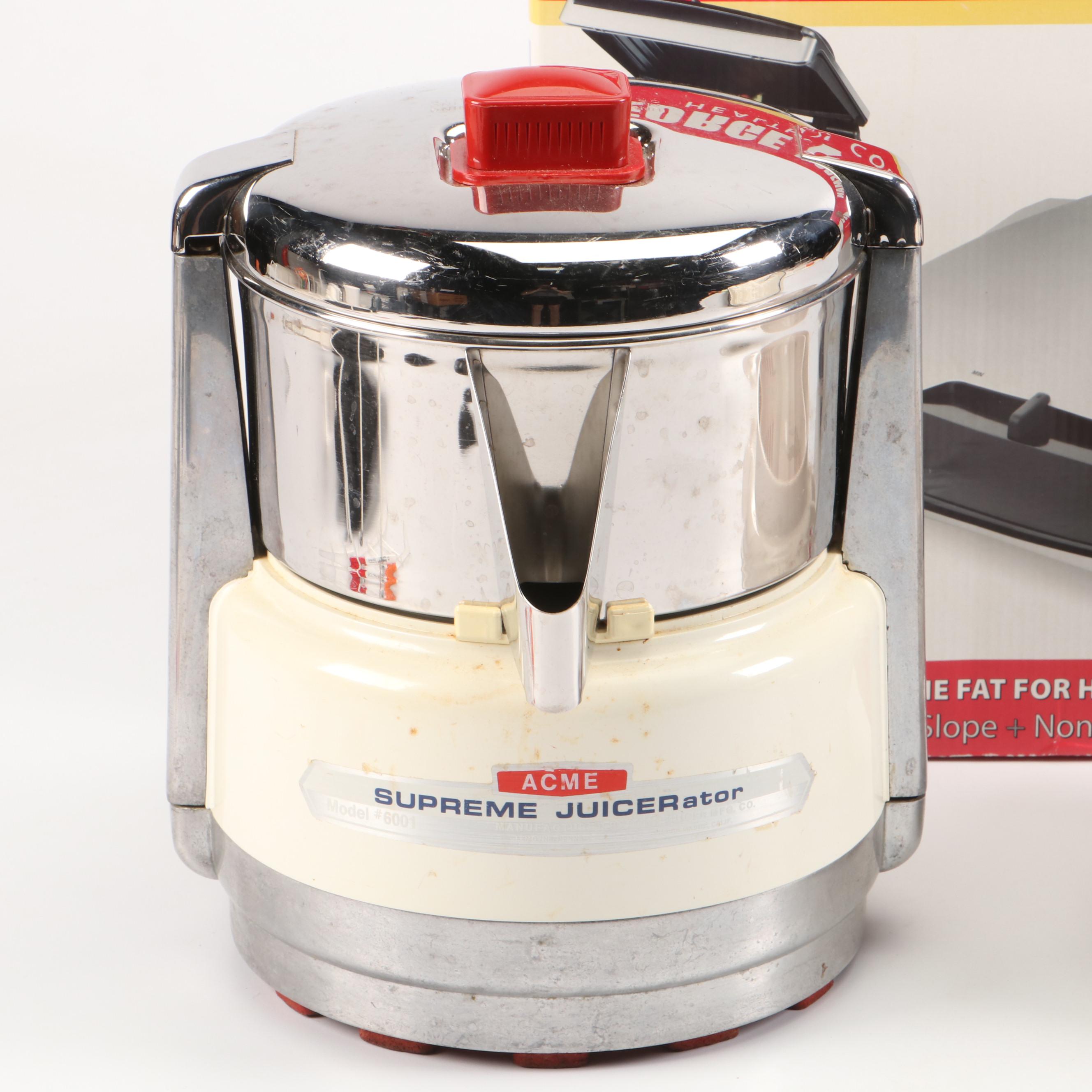 Acme Supreme Juicerator with George Foreman Grill Press