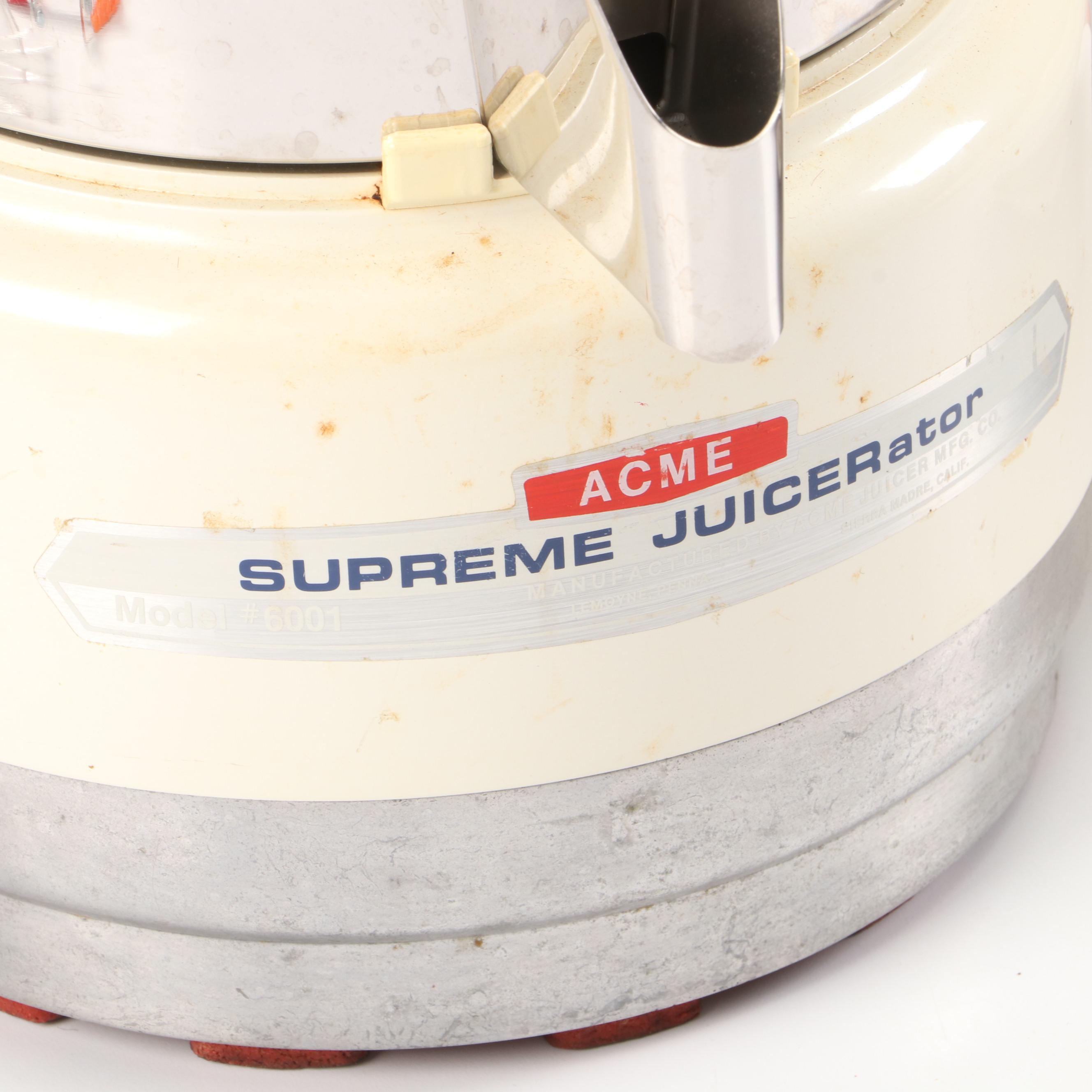 Acme Supreme Juicerator with George Foreman Grill Press
