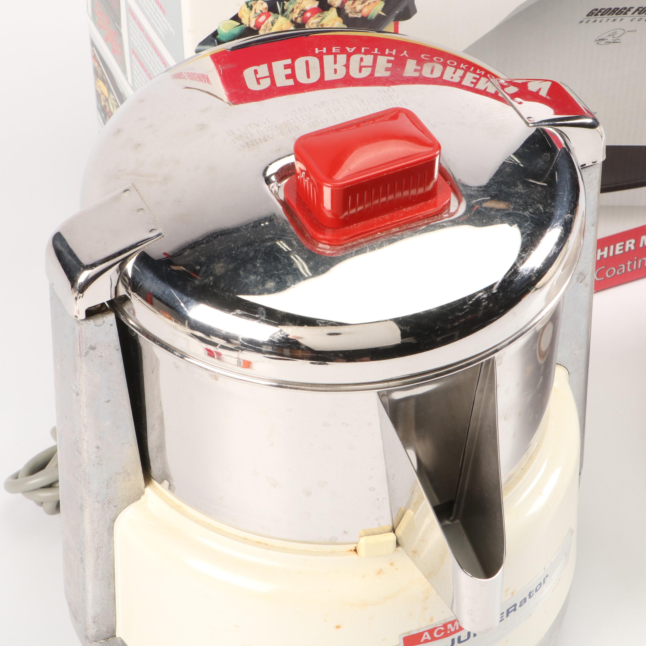Acme Supreme Juicerator with George Foreman Grill Press